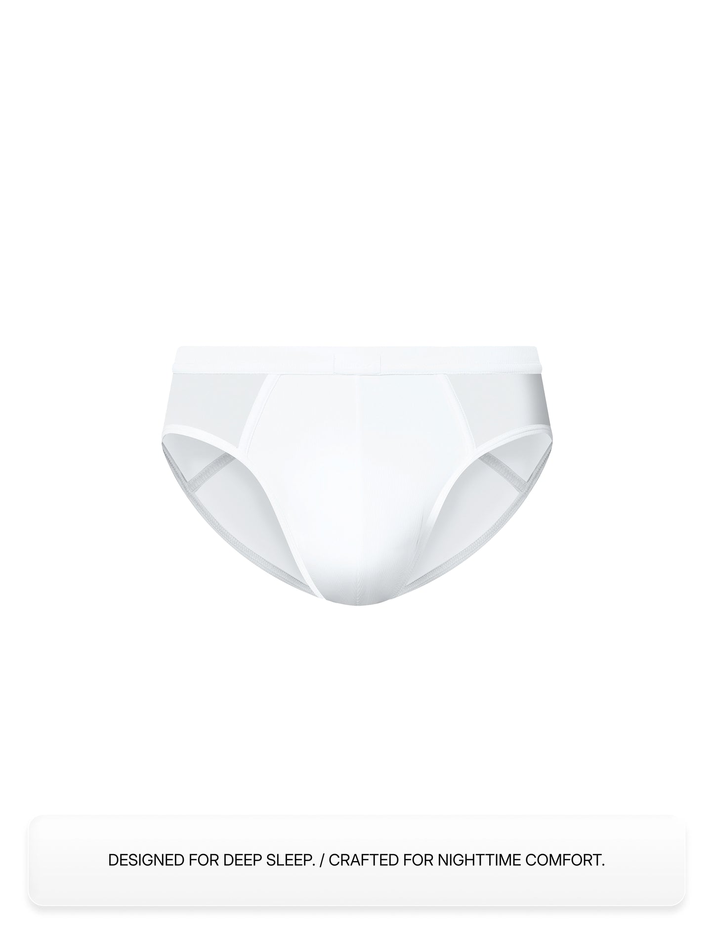 Sleep Mesh-Panel Brief (White)