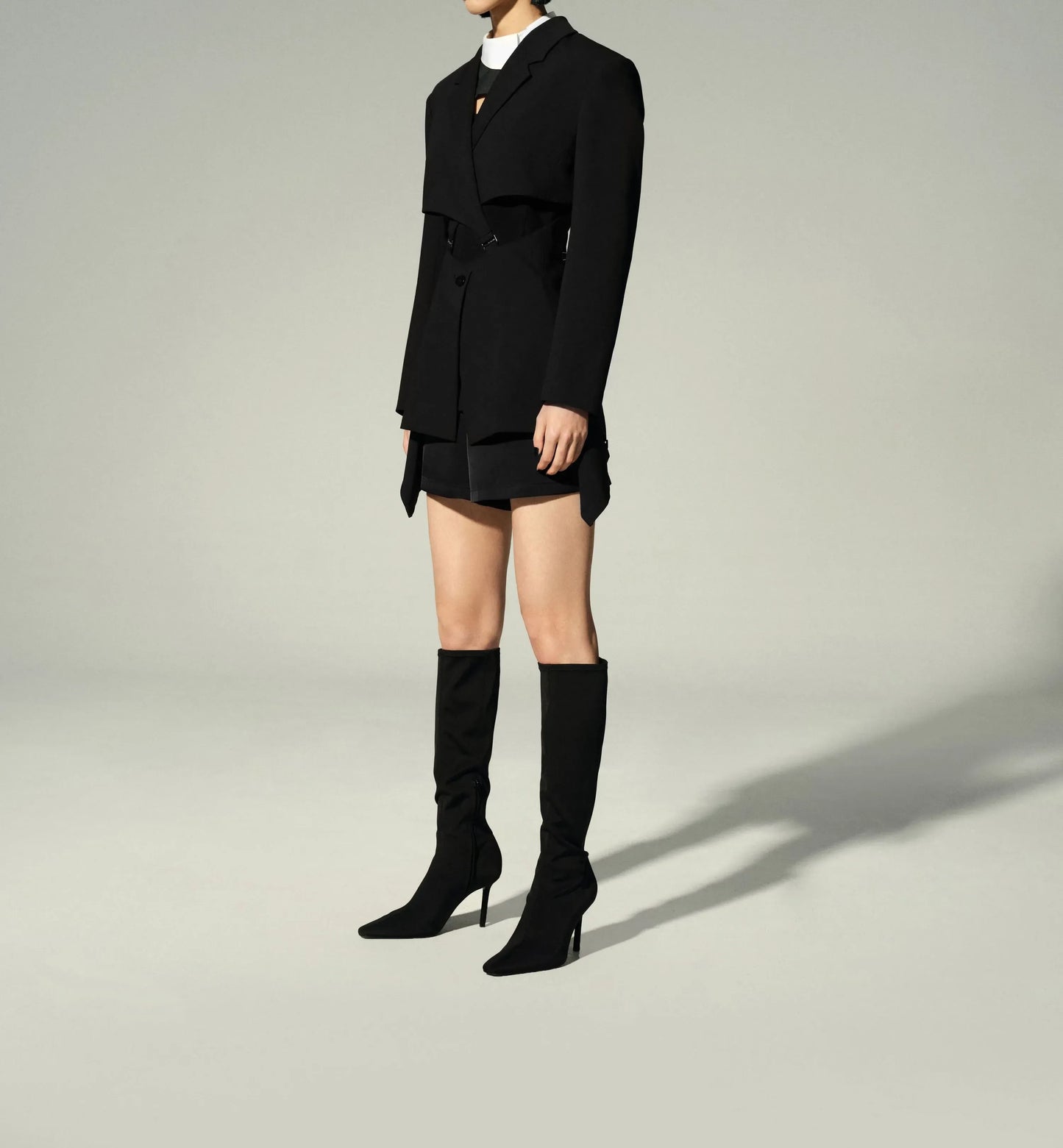 9-Hook Cutout Blazer