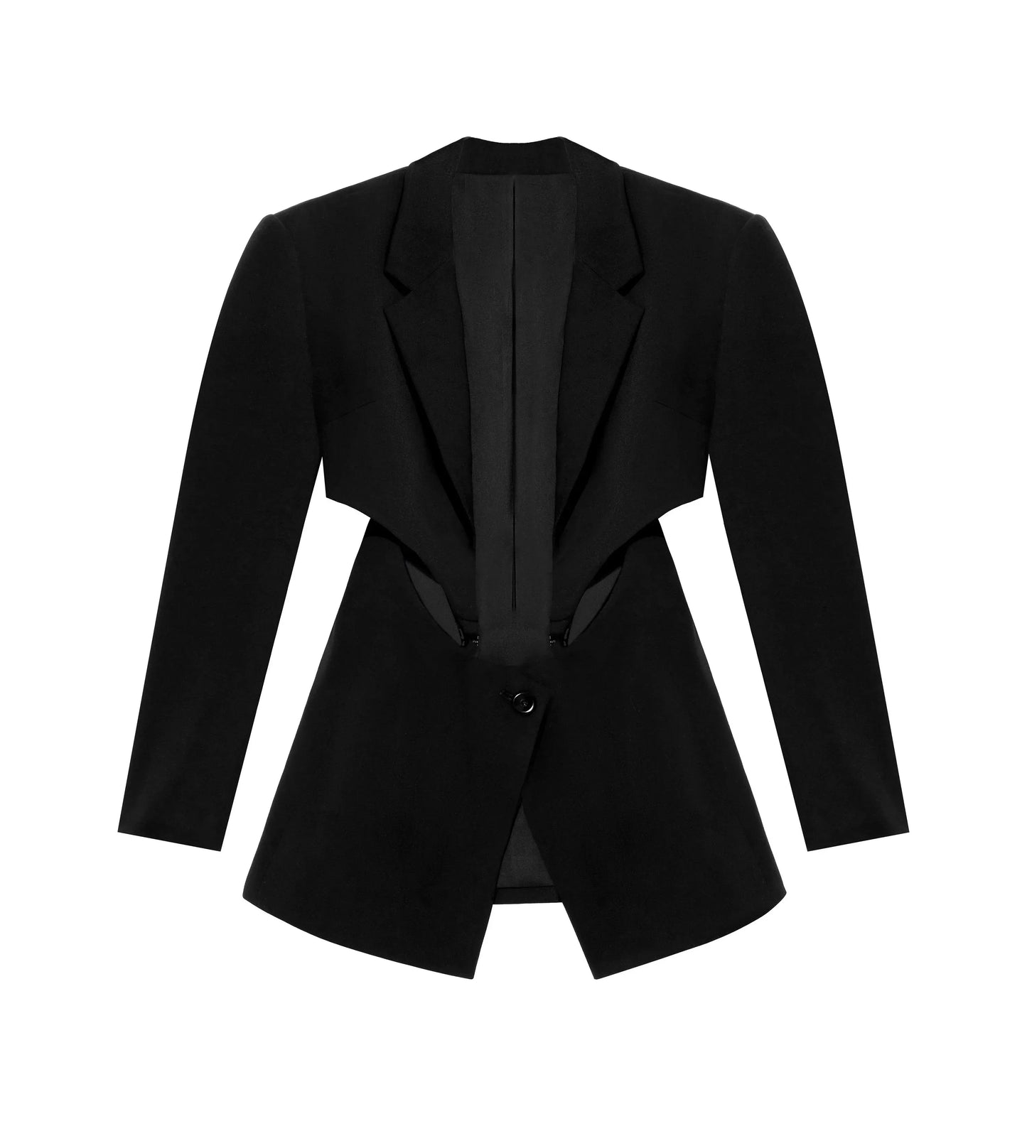 9-Hook Cutout Blazer