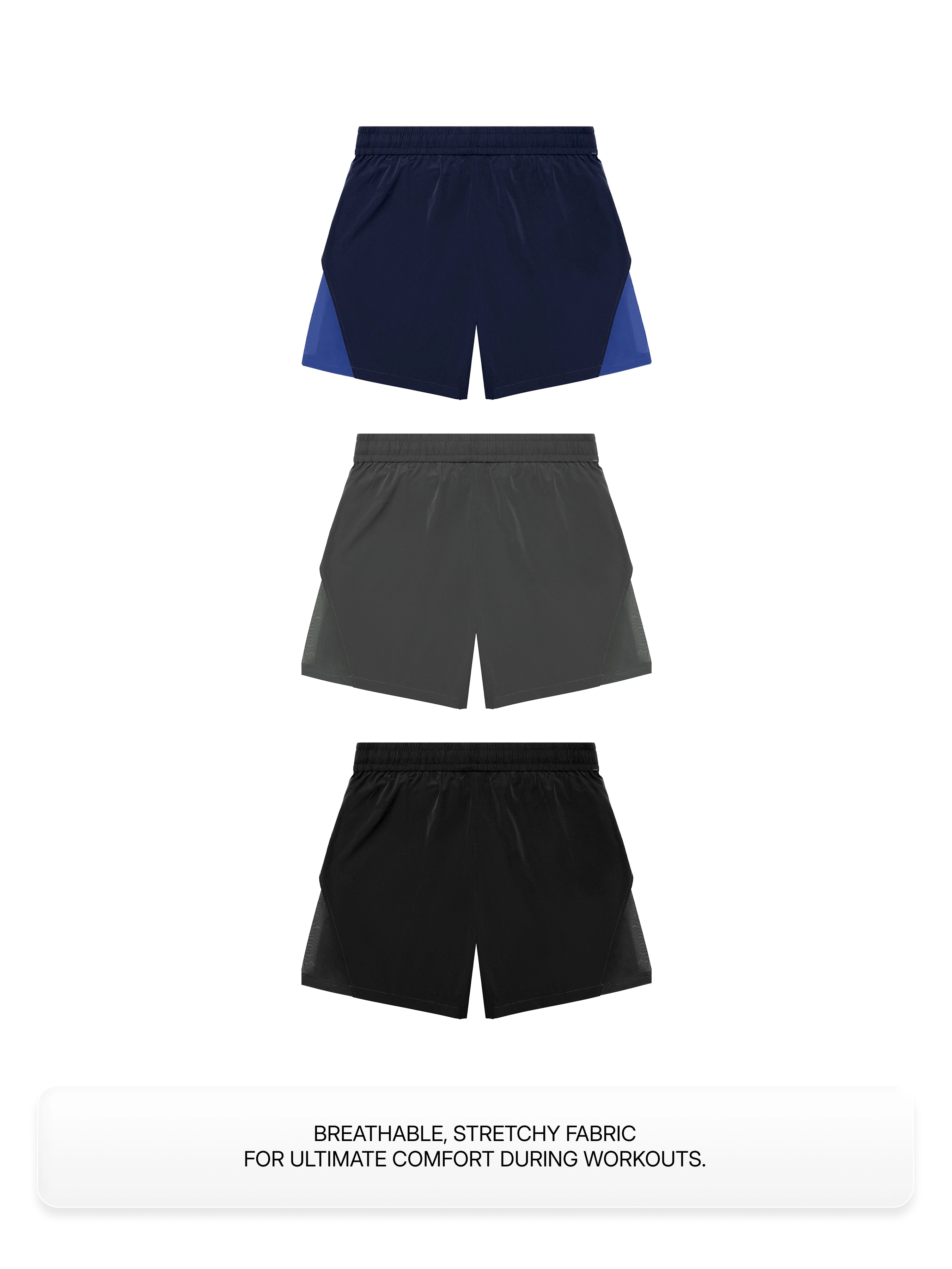 3-Color Sports Shorts Bundle