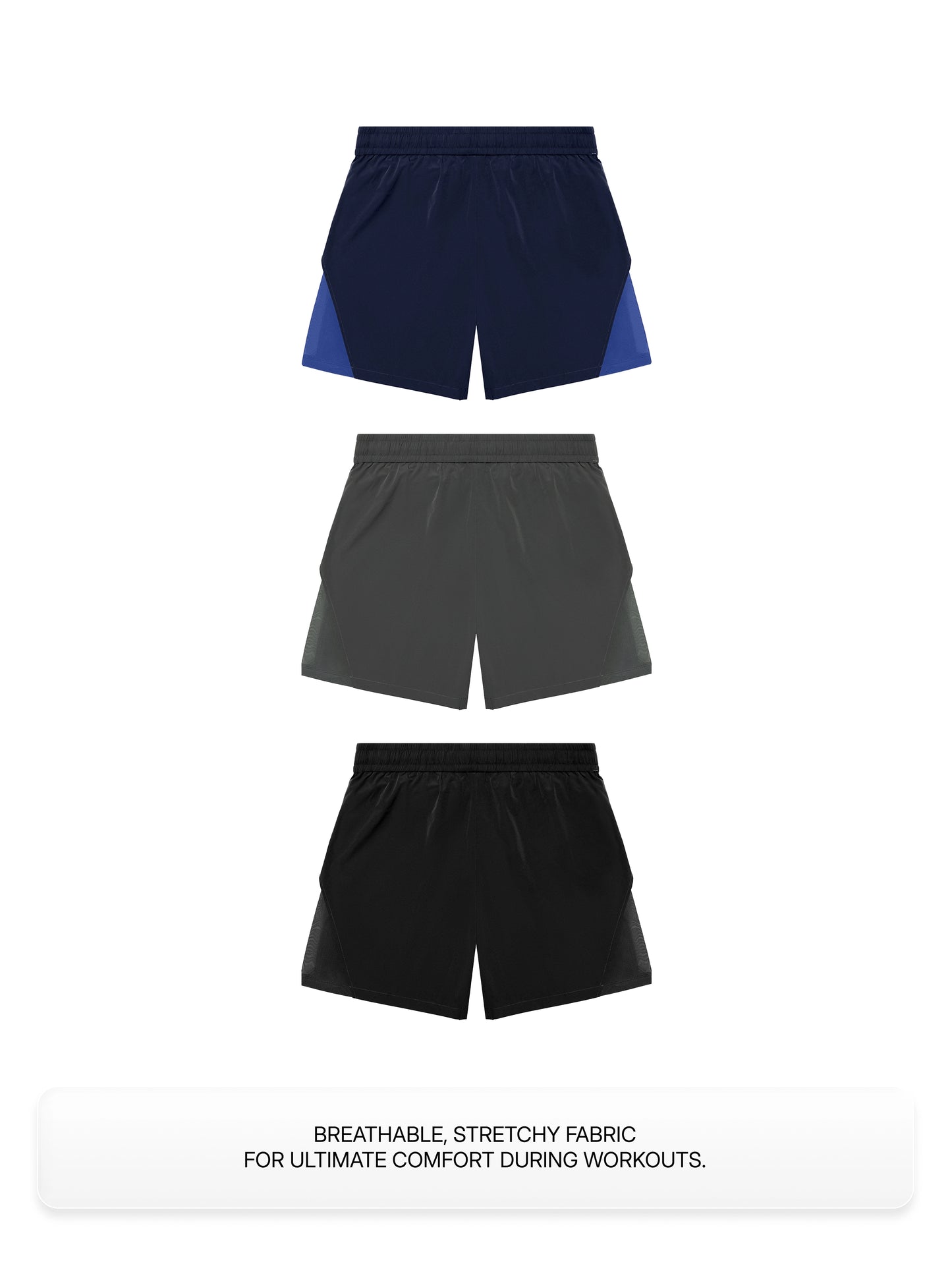 3-Color Sports Shorts Bundle