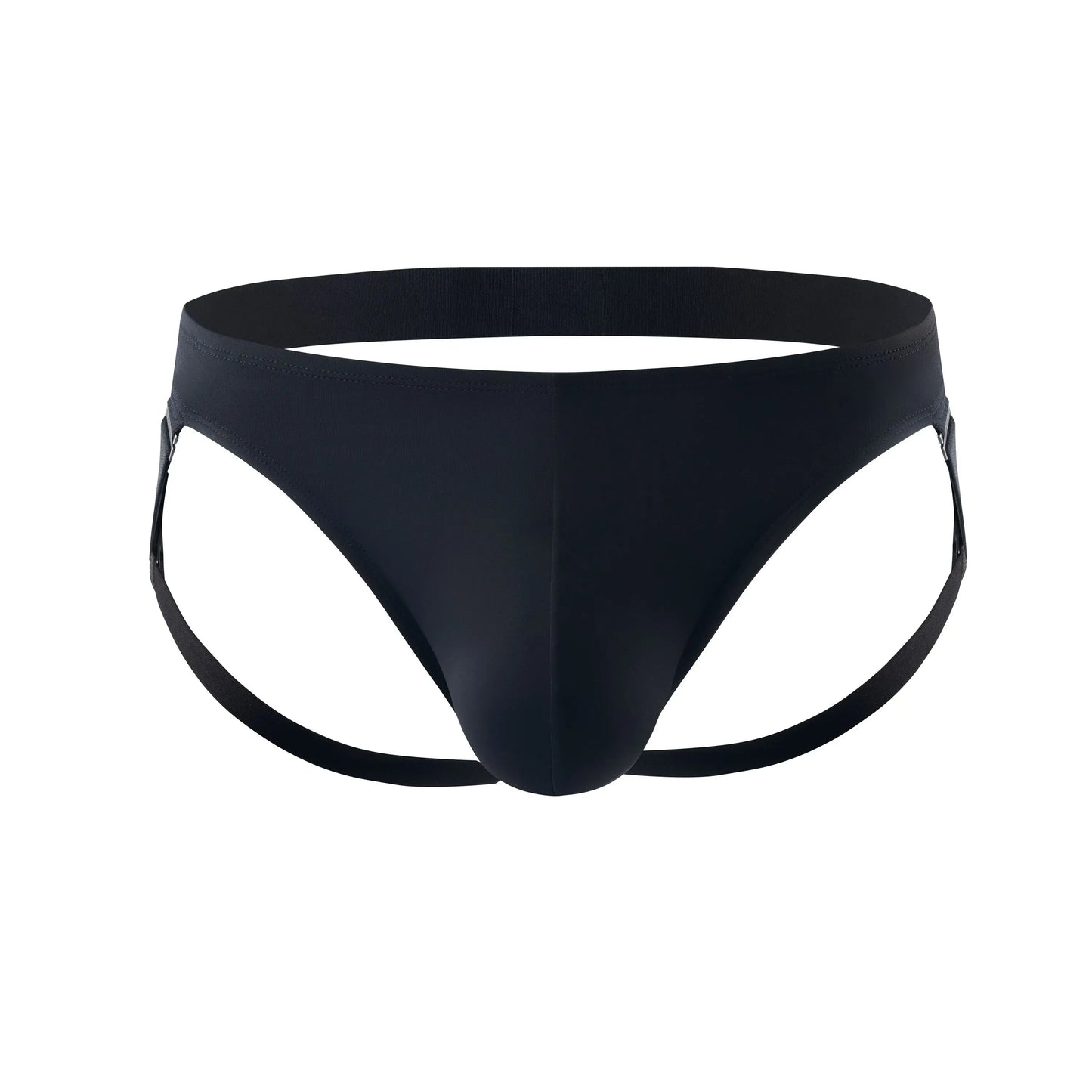 Adjustable Side Straps Jockstrap & Glossy Sparkle Fitted Shorts