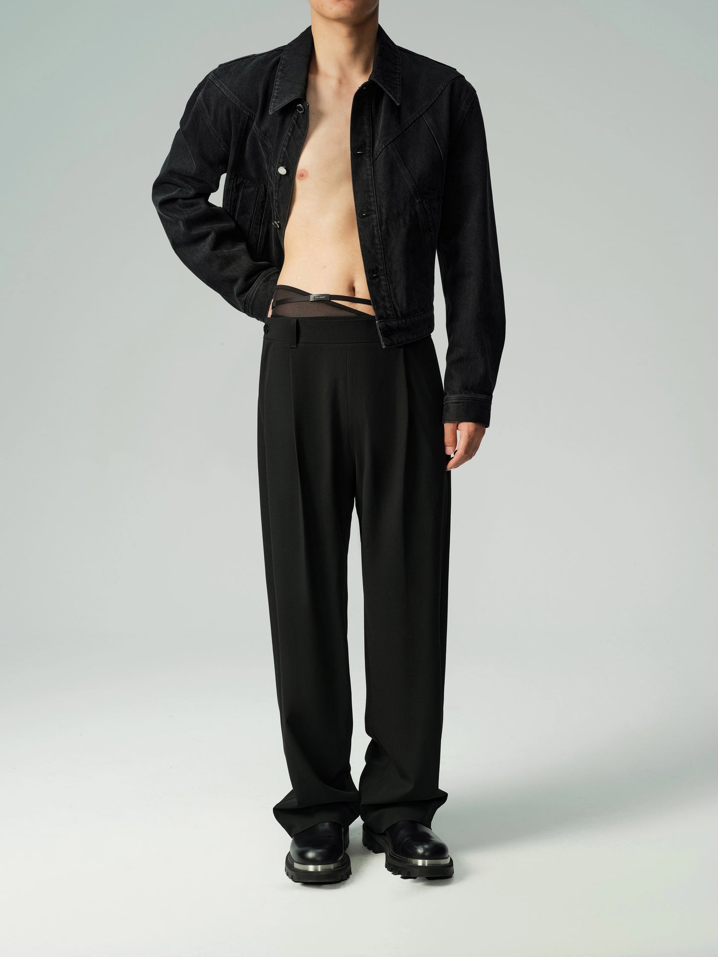 Asymmetric Strap Brief