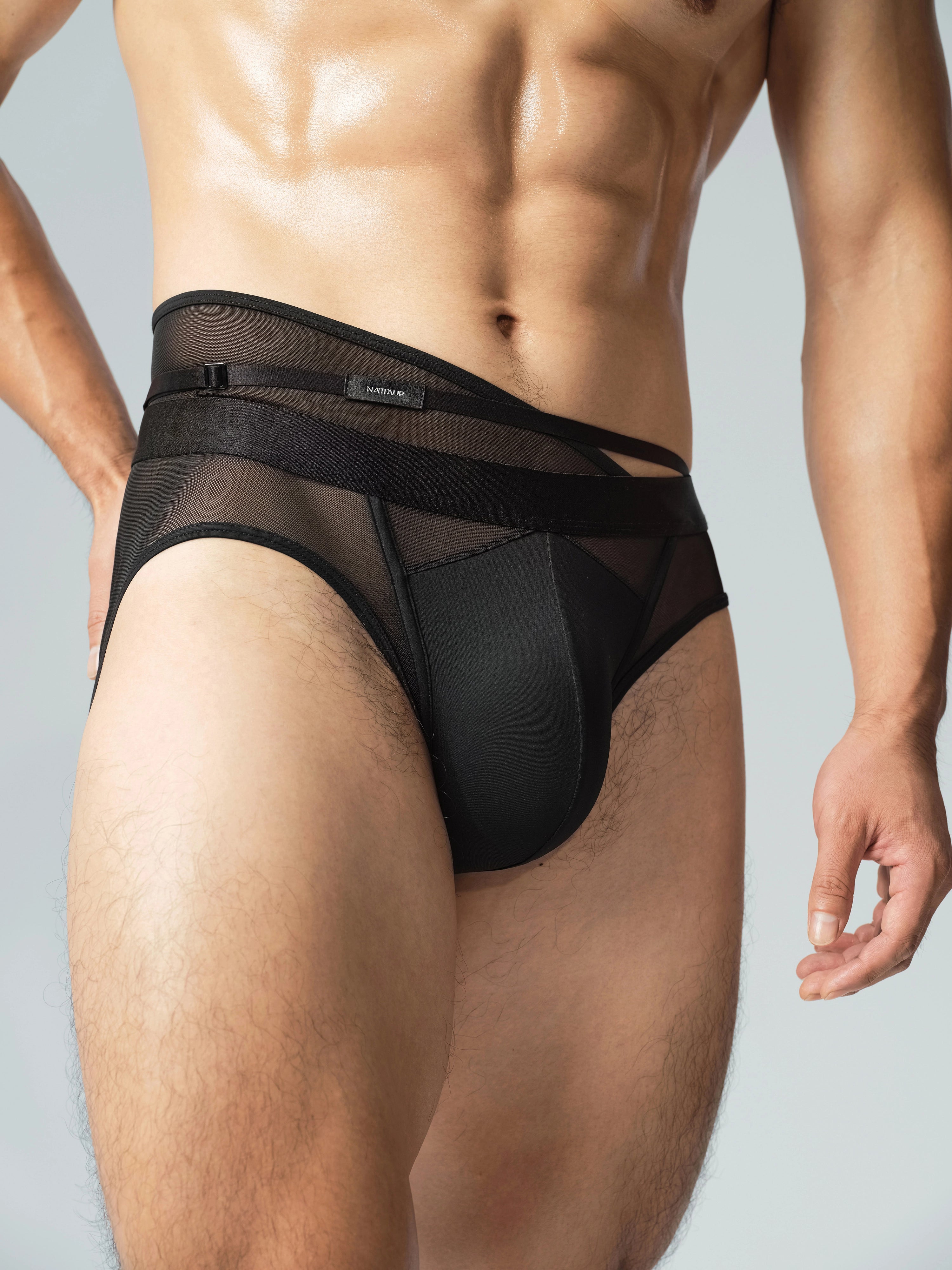 Asymmetric Strap Brief