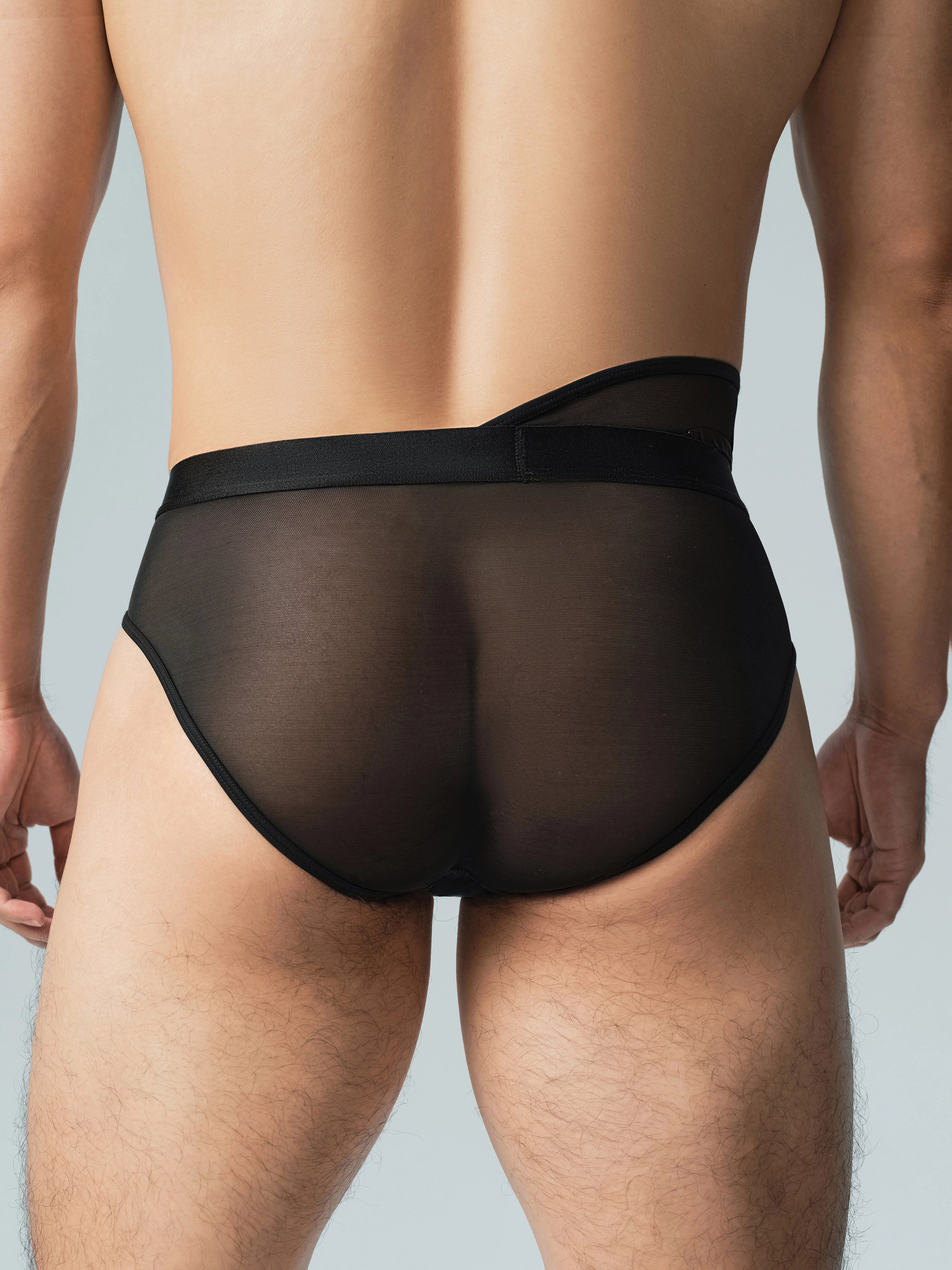 Asymmetric Strap Brief