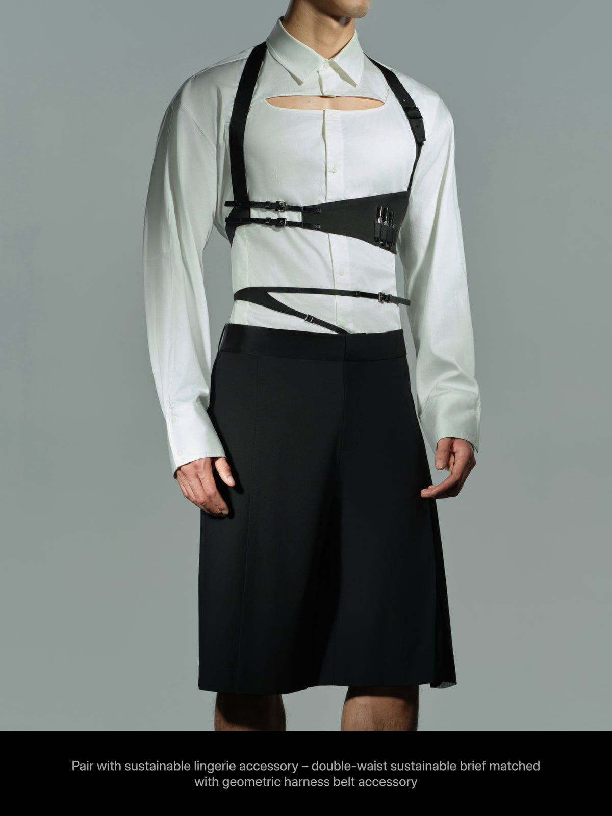 Asymmetrical Adjustable Chest Harness Accessory — image 9