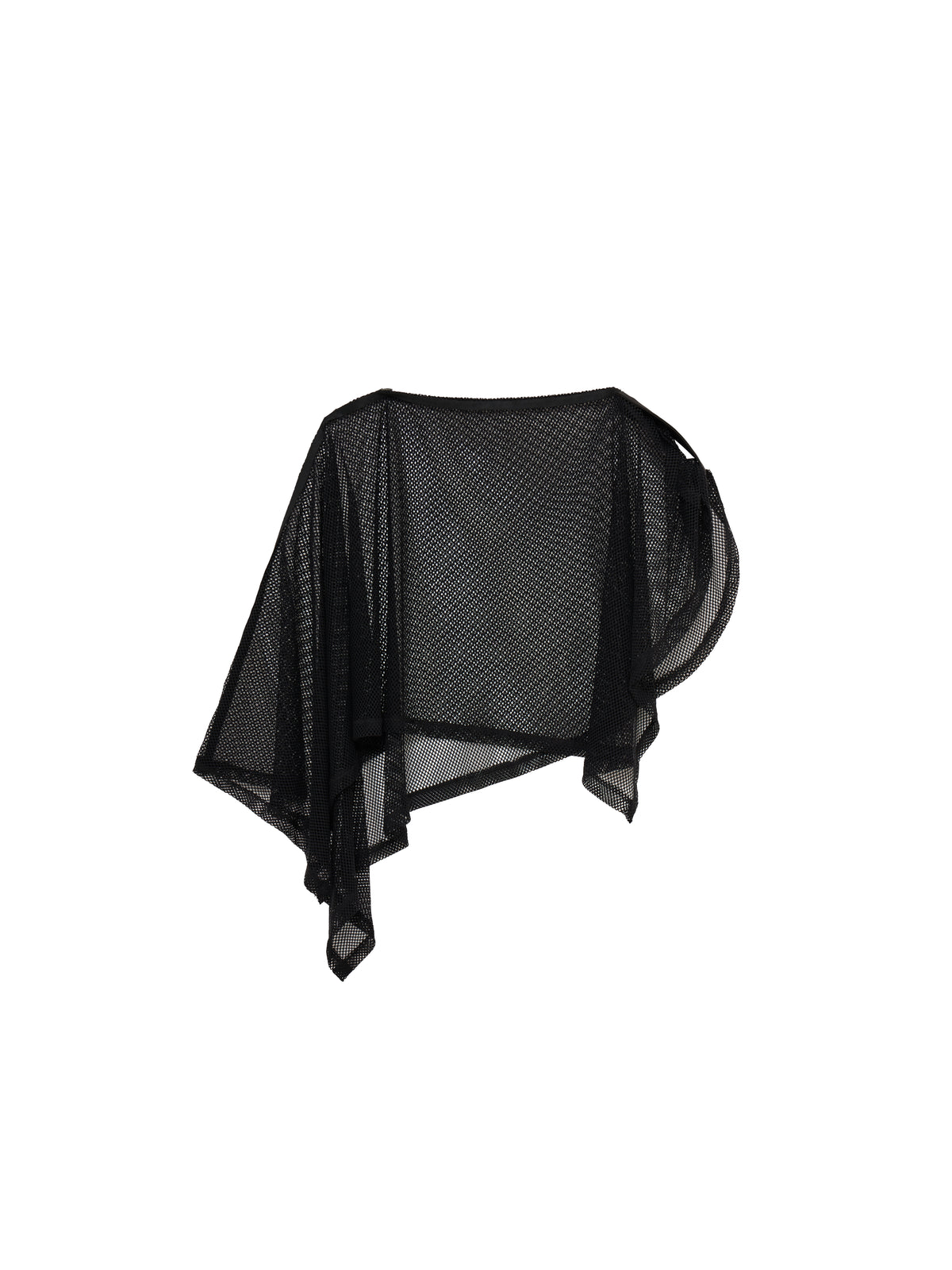 Asymmetrical Large Mesh Shawl