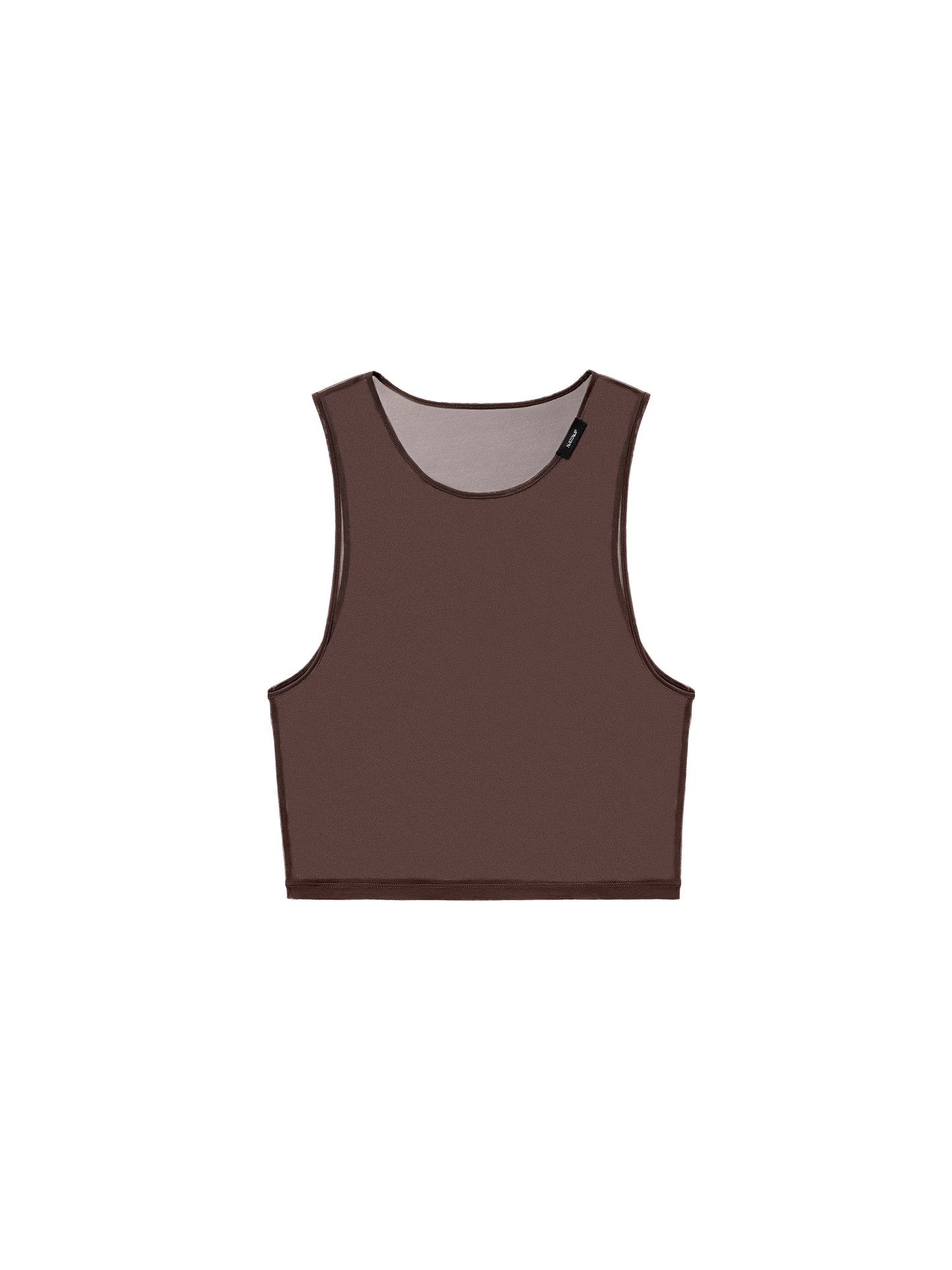Brown Short Mesh Vest