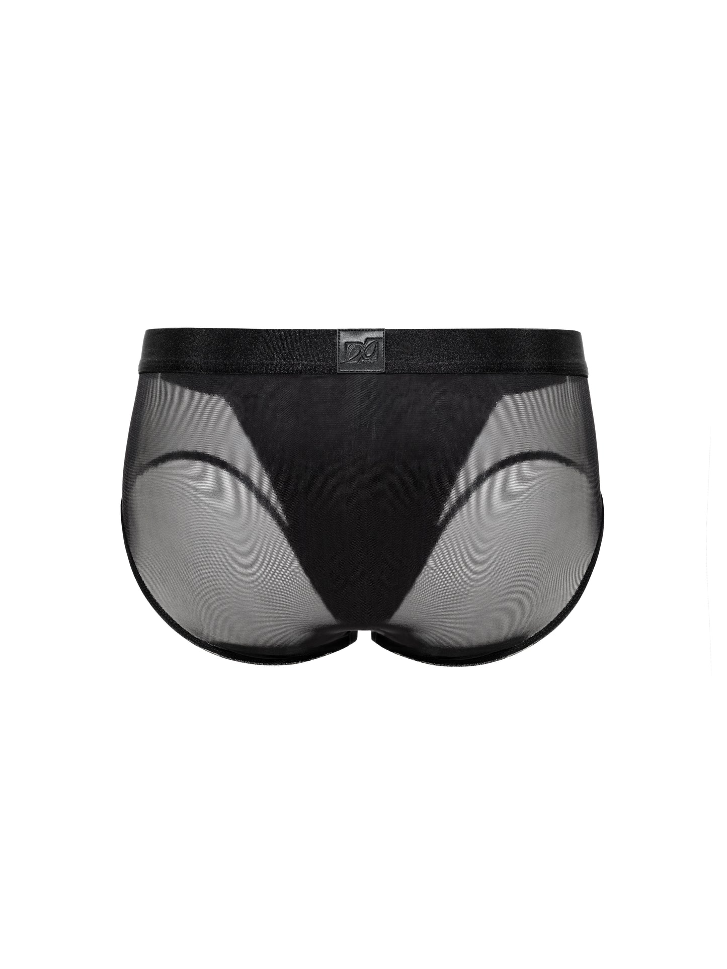 Brown Black Mesh Brief Gift Bag