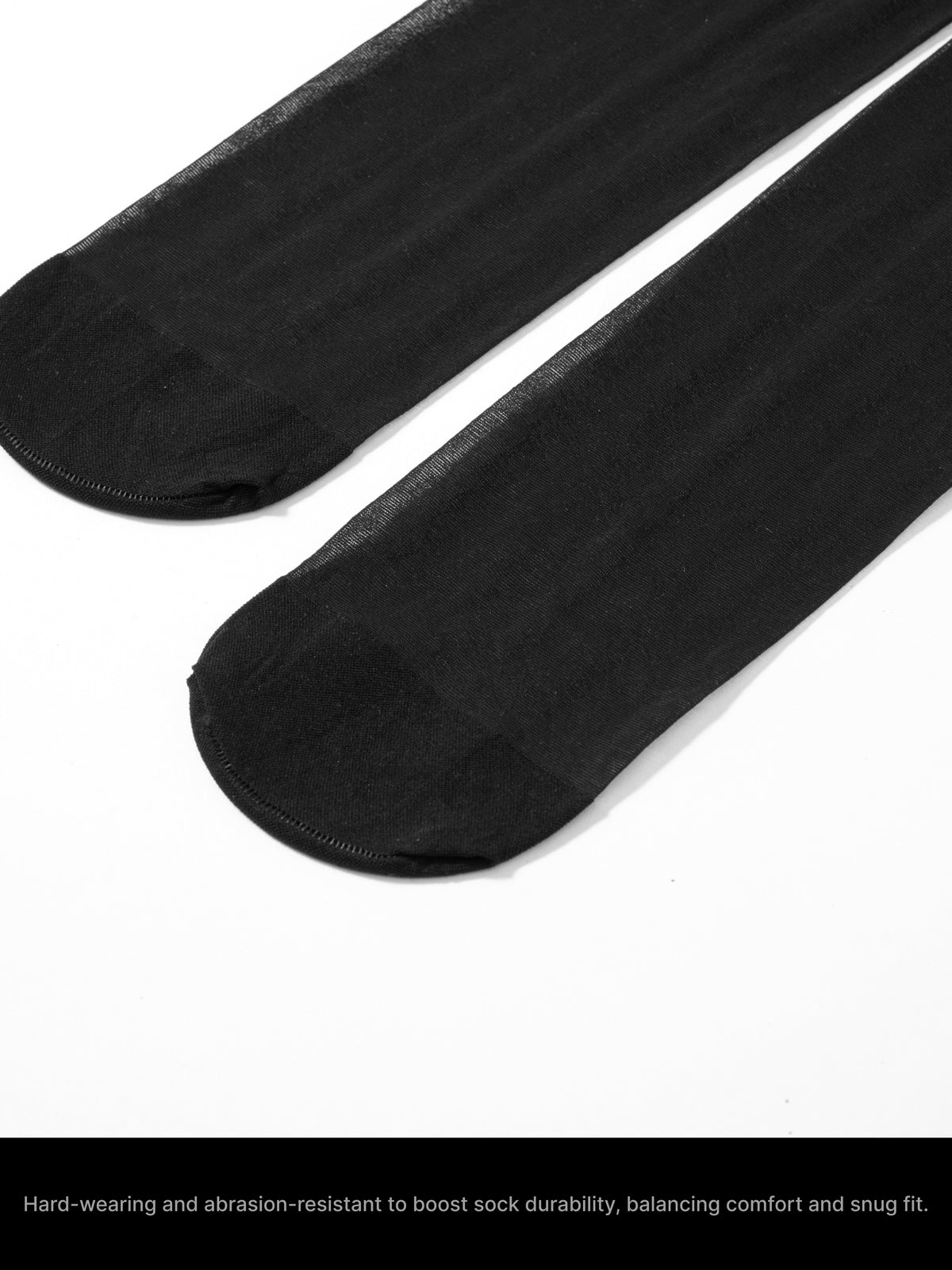 Black-Red Colorblock Over-calf Socks