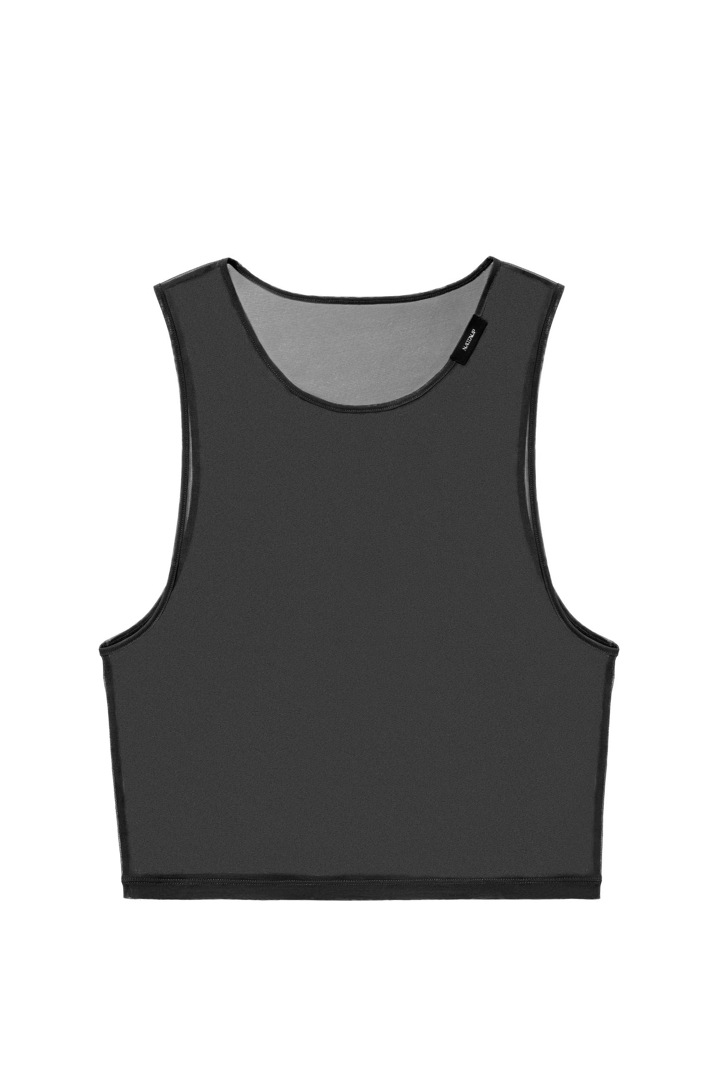 Black Short Mesh Vest