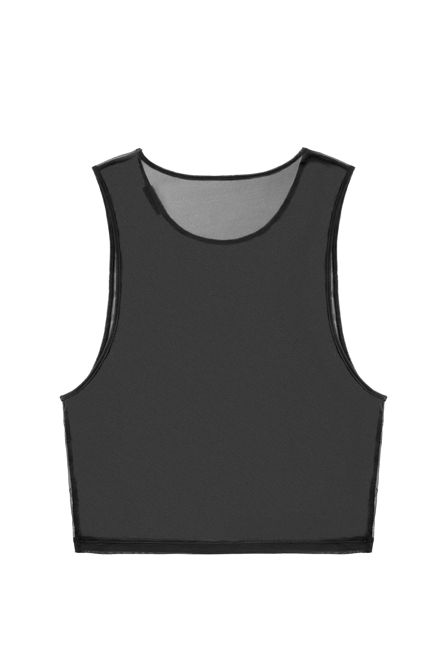 Black Short Mesh Vest