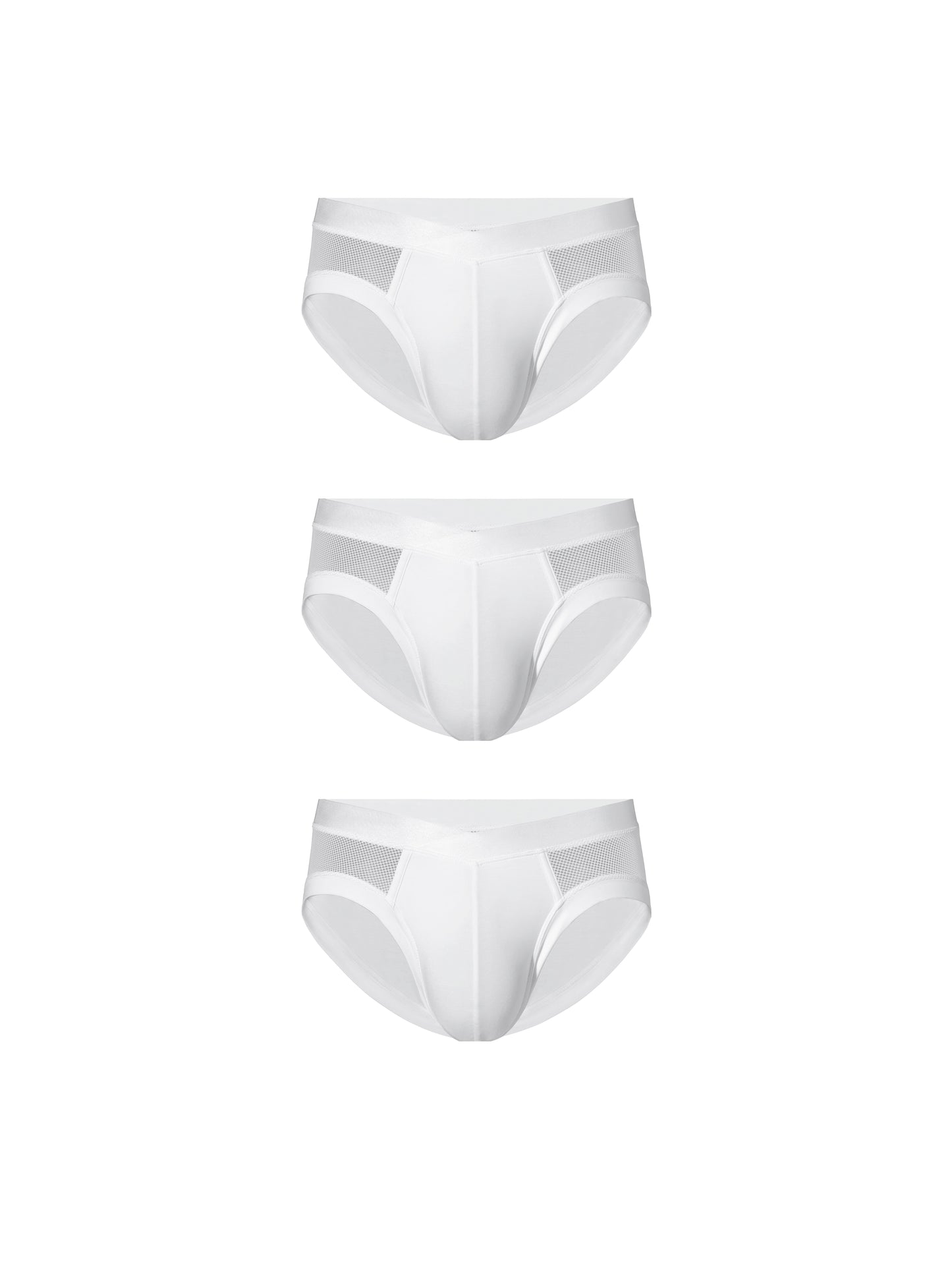 Breathable Brief (White)-3 Pack
