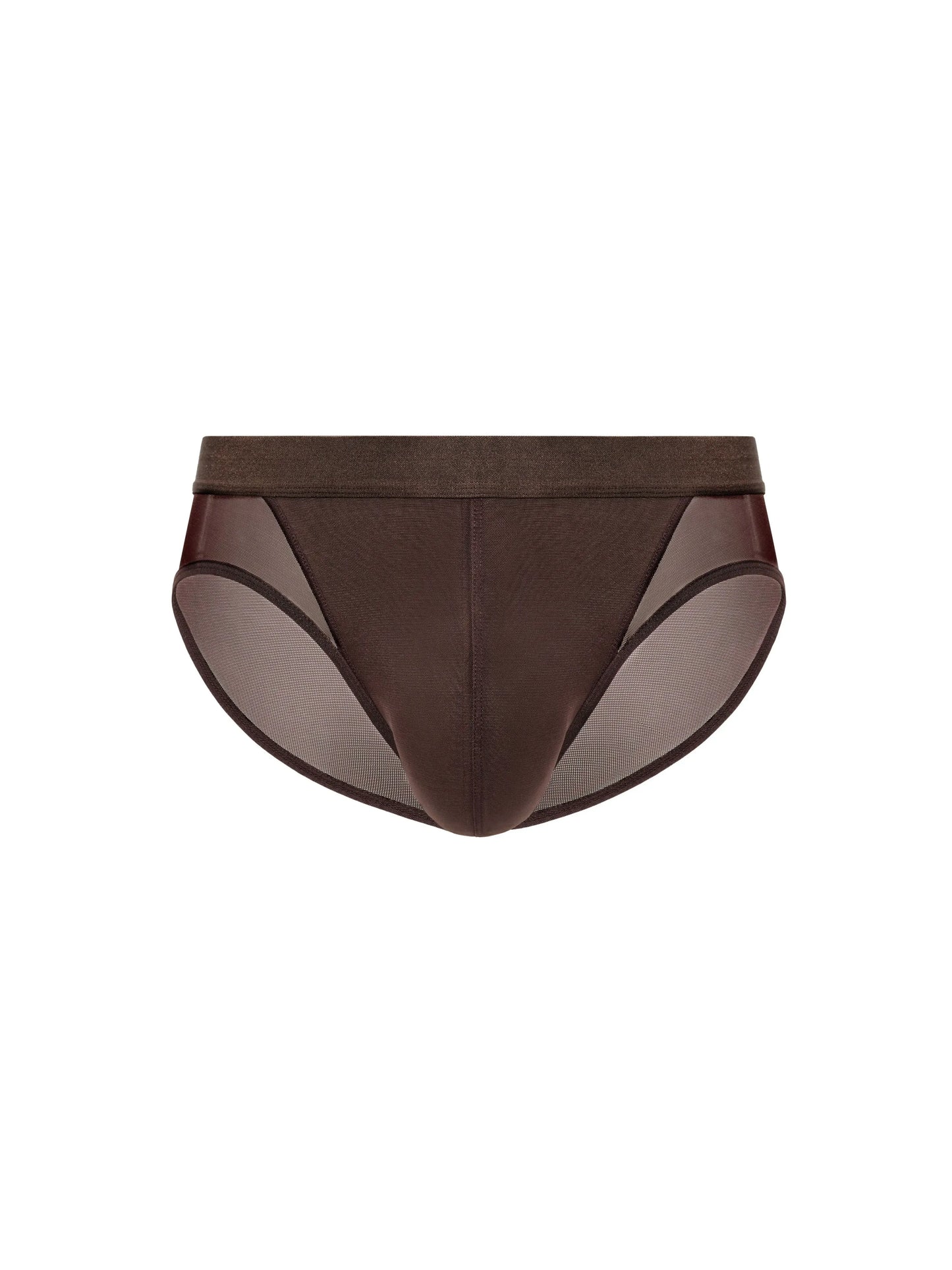 Brown Black Mesh Brief Gift Bag