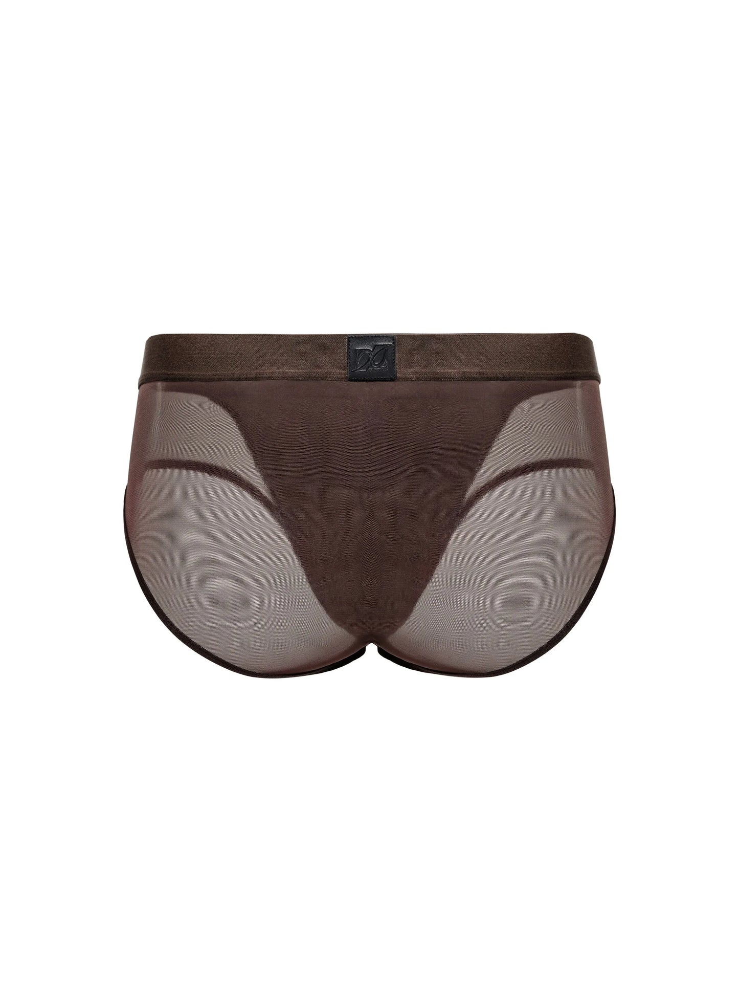 Brown Black Mesh Brief Gift Bag