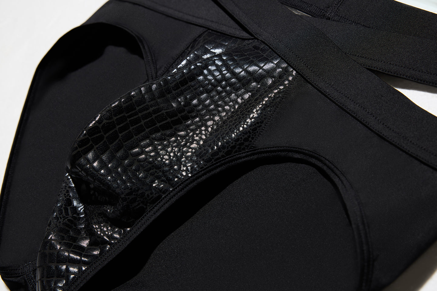 Croc Embossed Brief