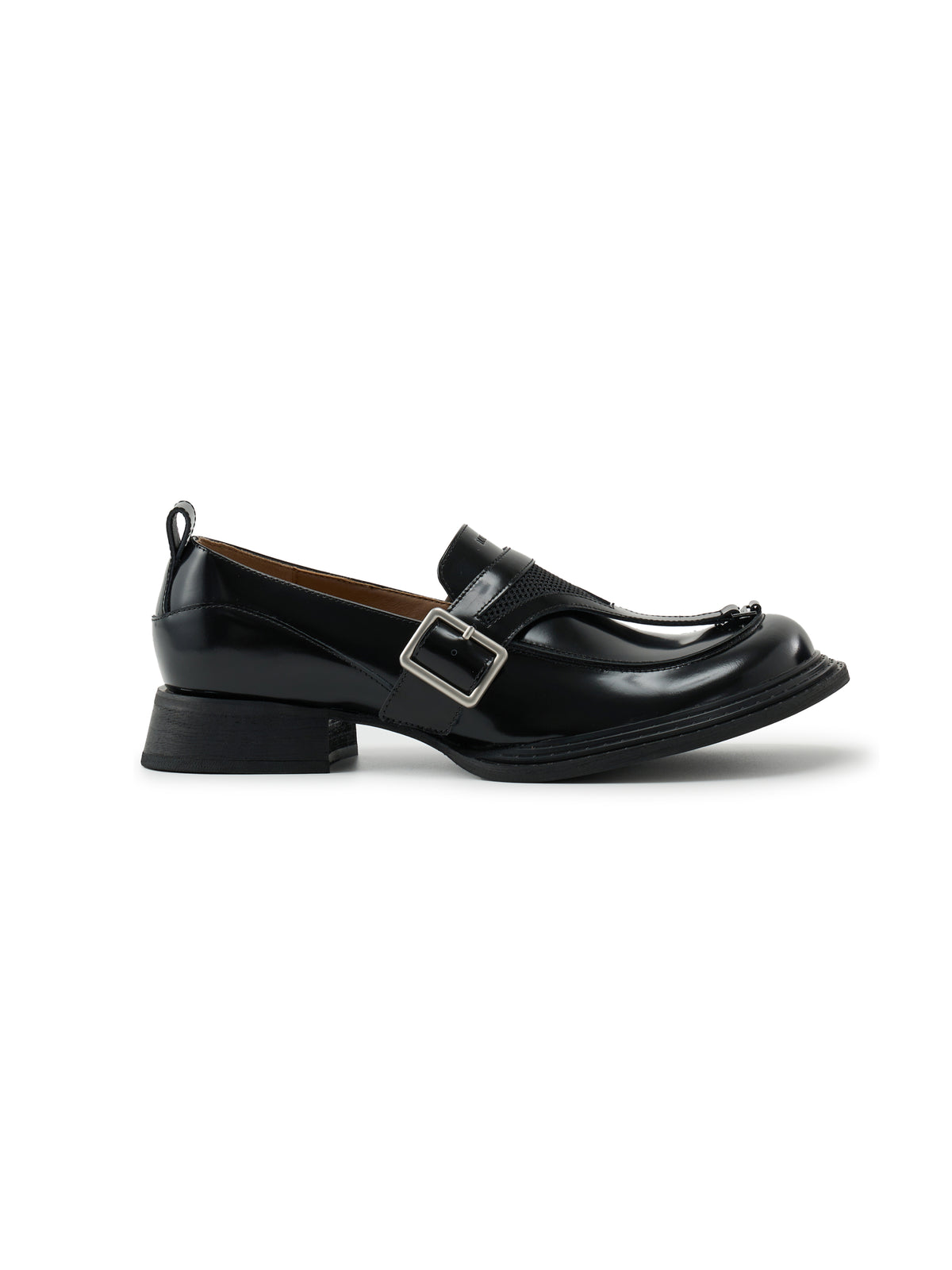 Crook Metal Buckle Loafer Derby