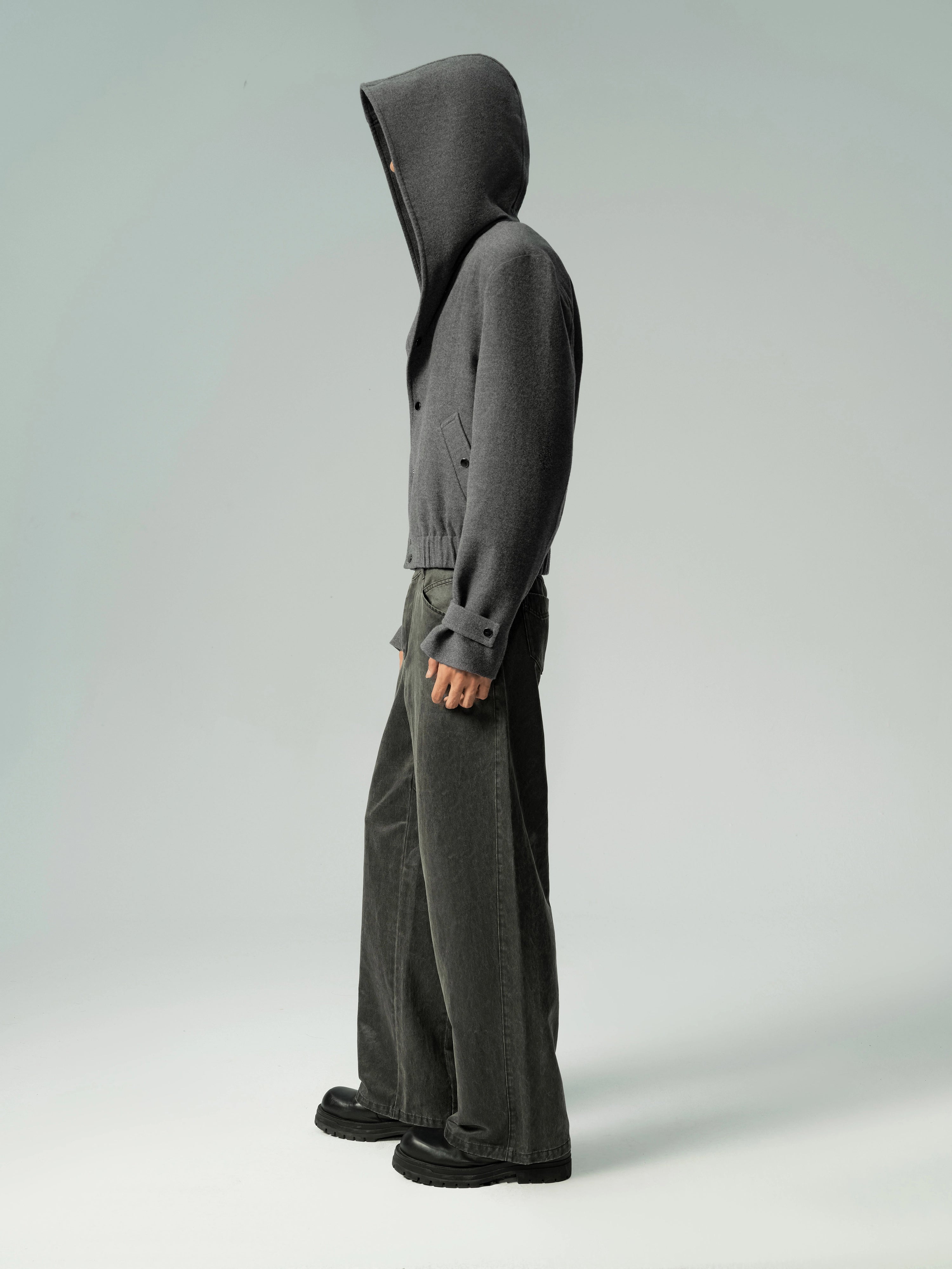 Cropped Hooded Jacket