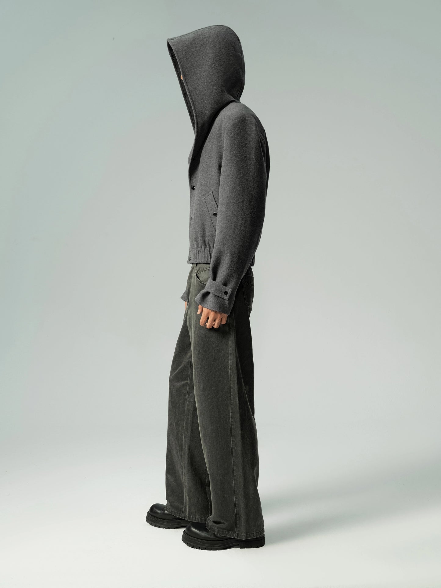 Cropped Hooded Jacket