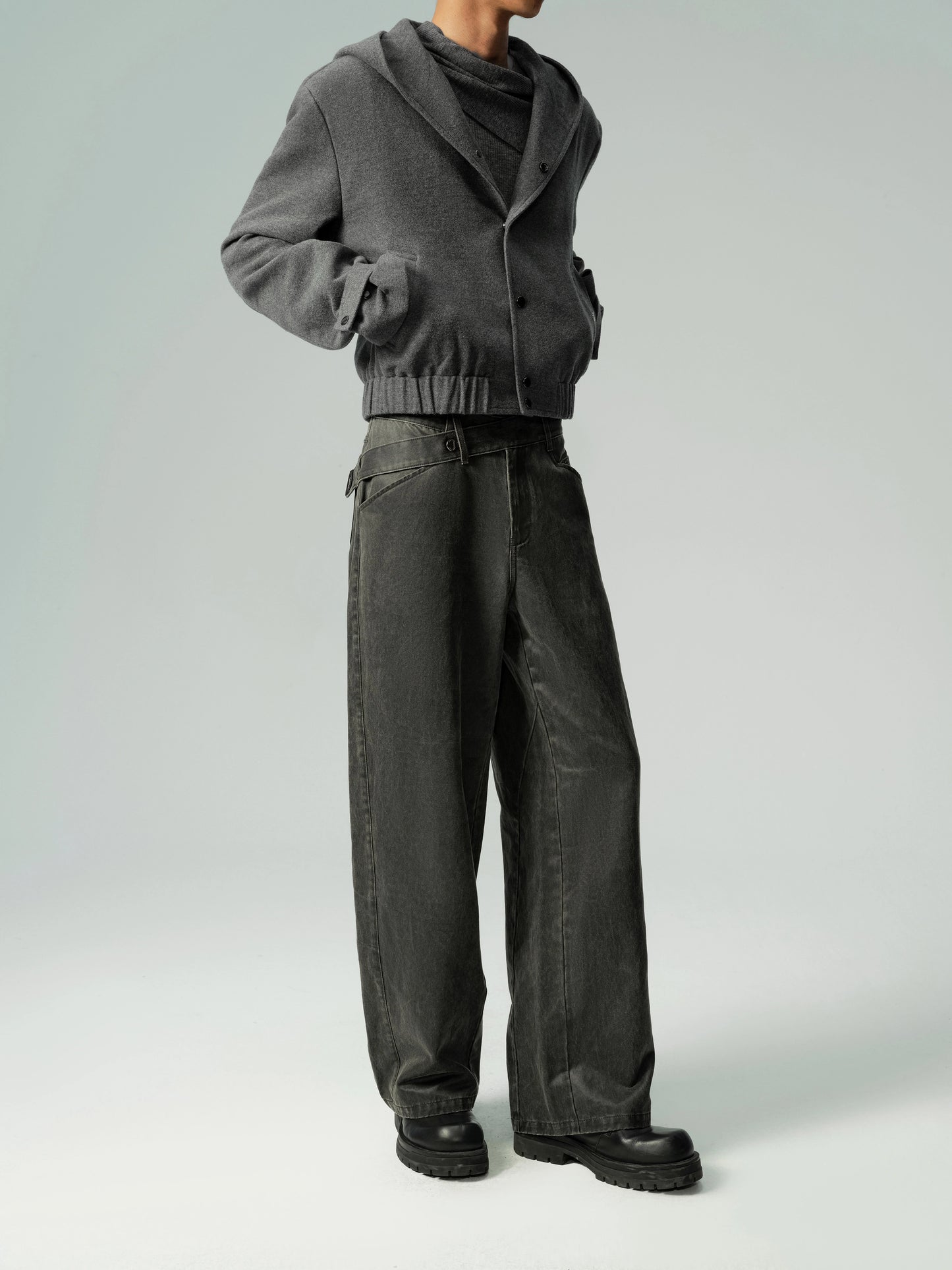 Cropped Hooded Jacket