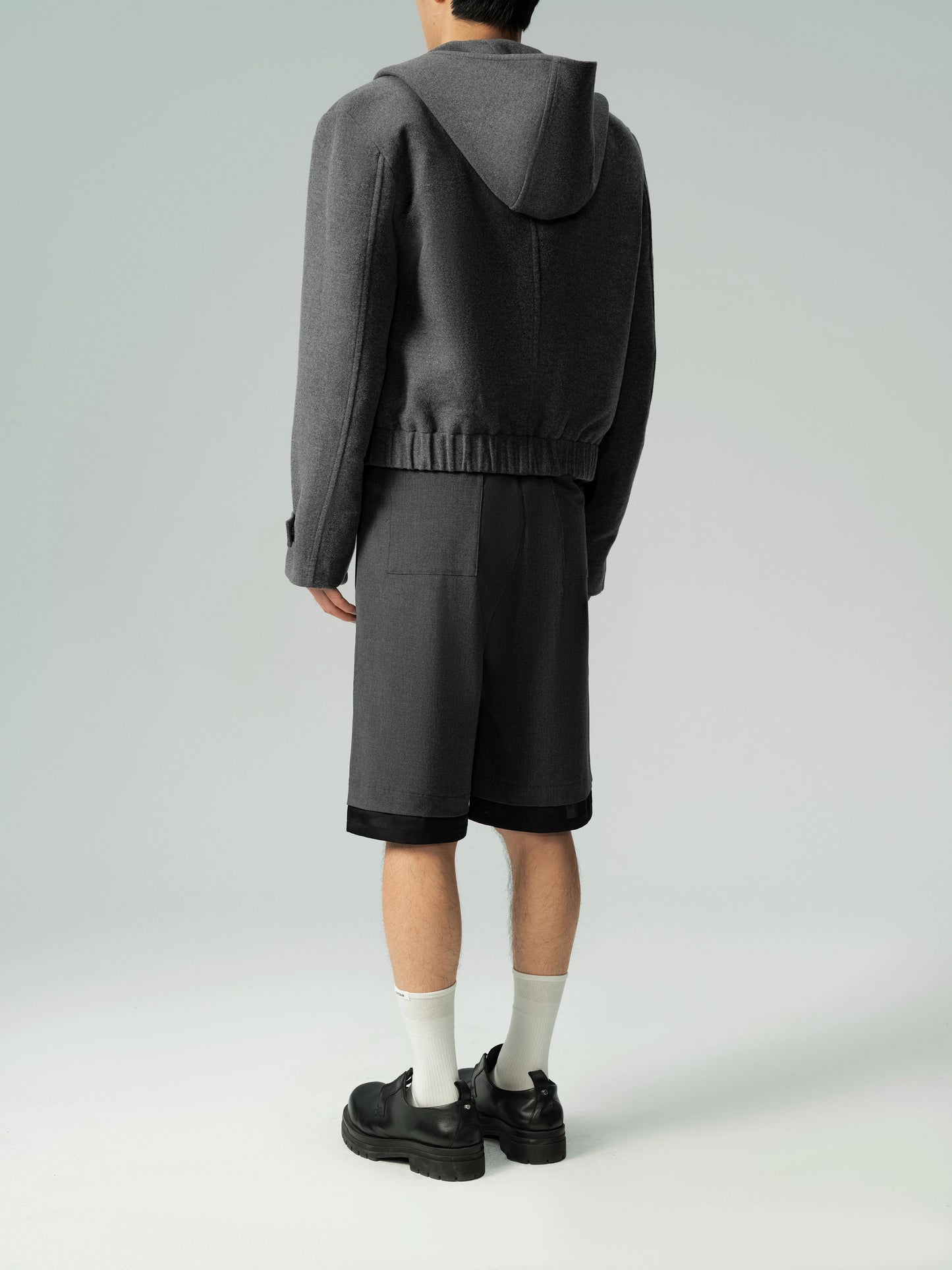 Cropped Hooded Jacket