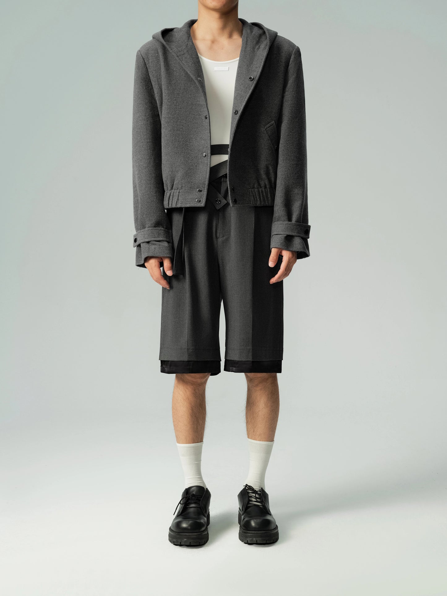 Cropped Hooded Jacket