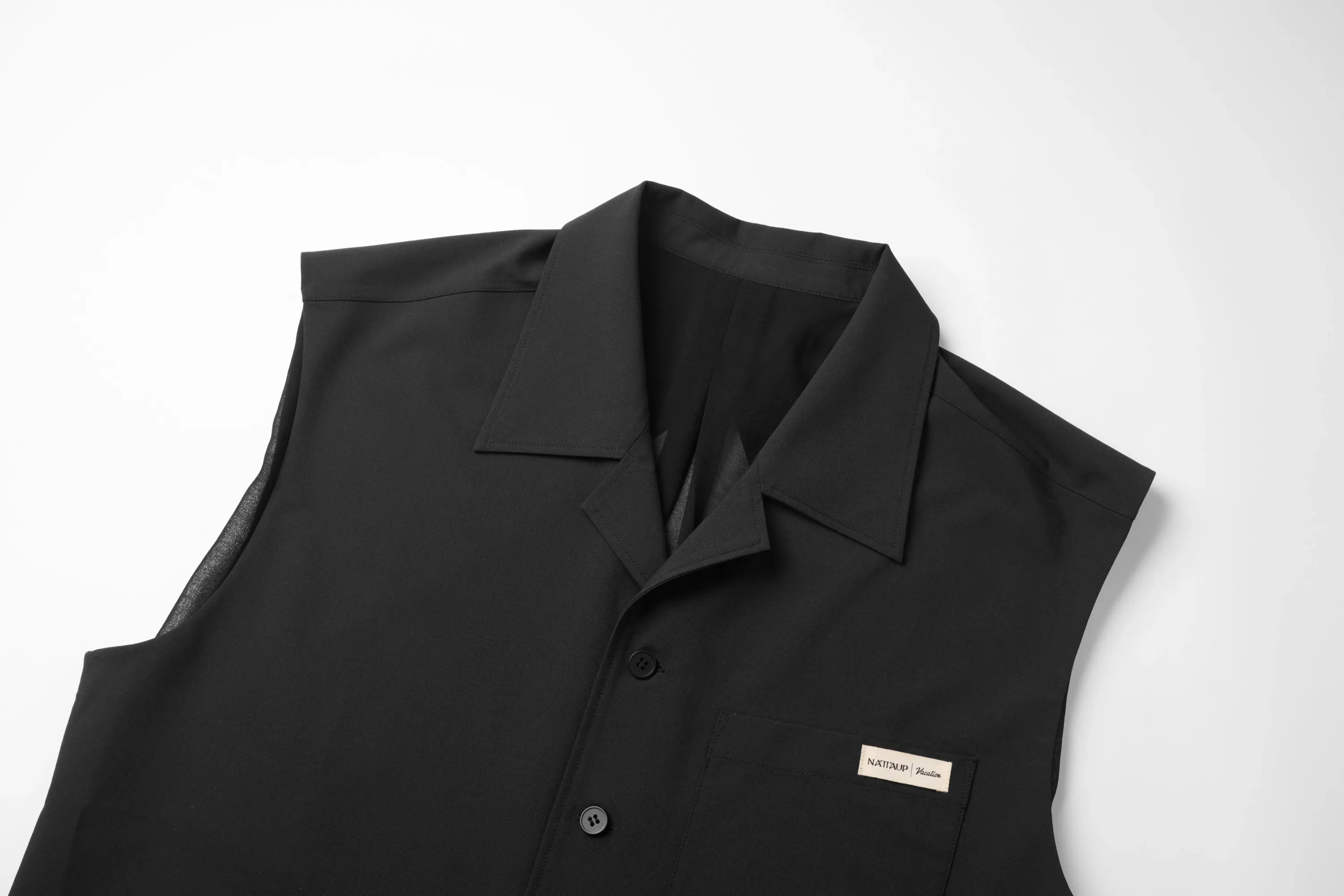 Cuban Collar Shirt Vest