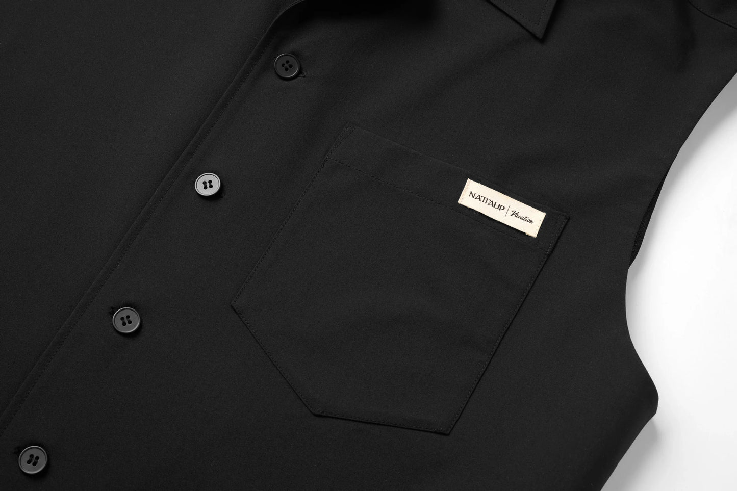 Cuban Collar Shirt Vest