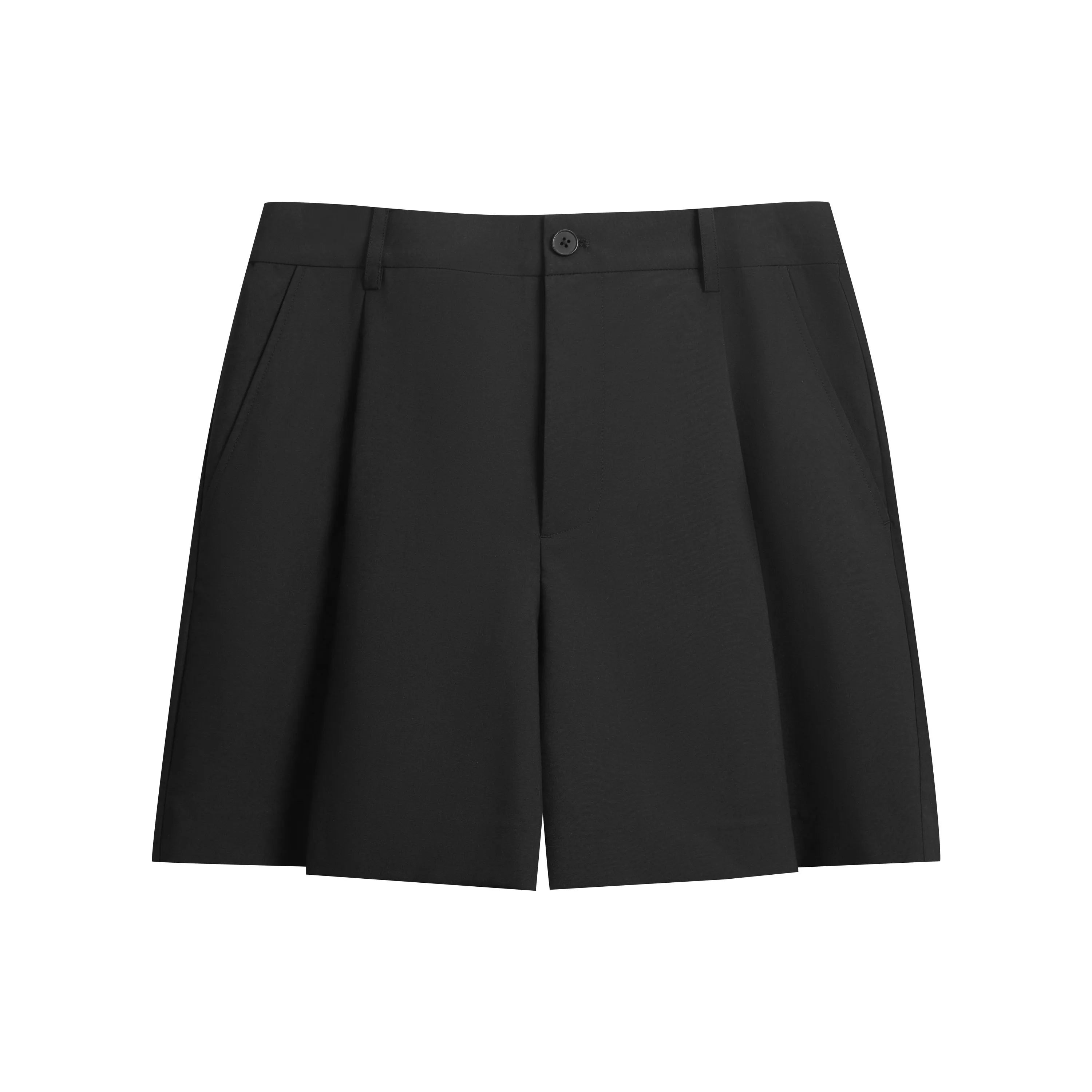 Cuban Collar Shirt Vest & Suit Shorts