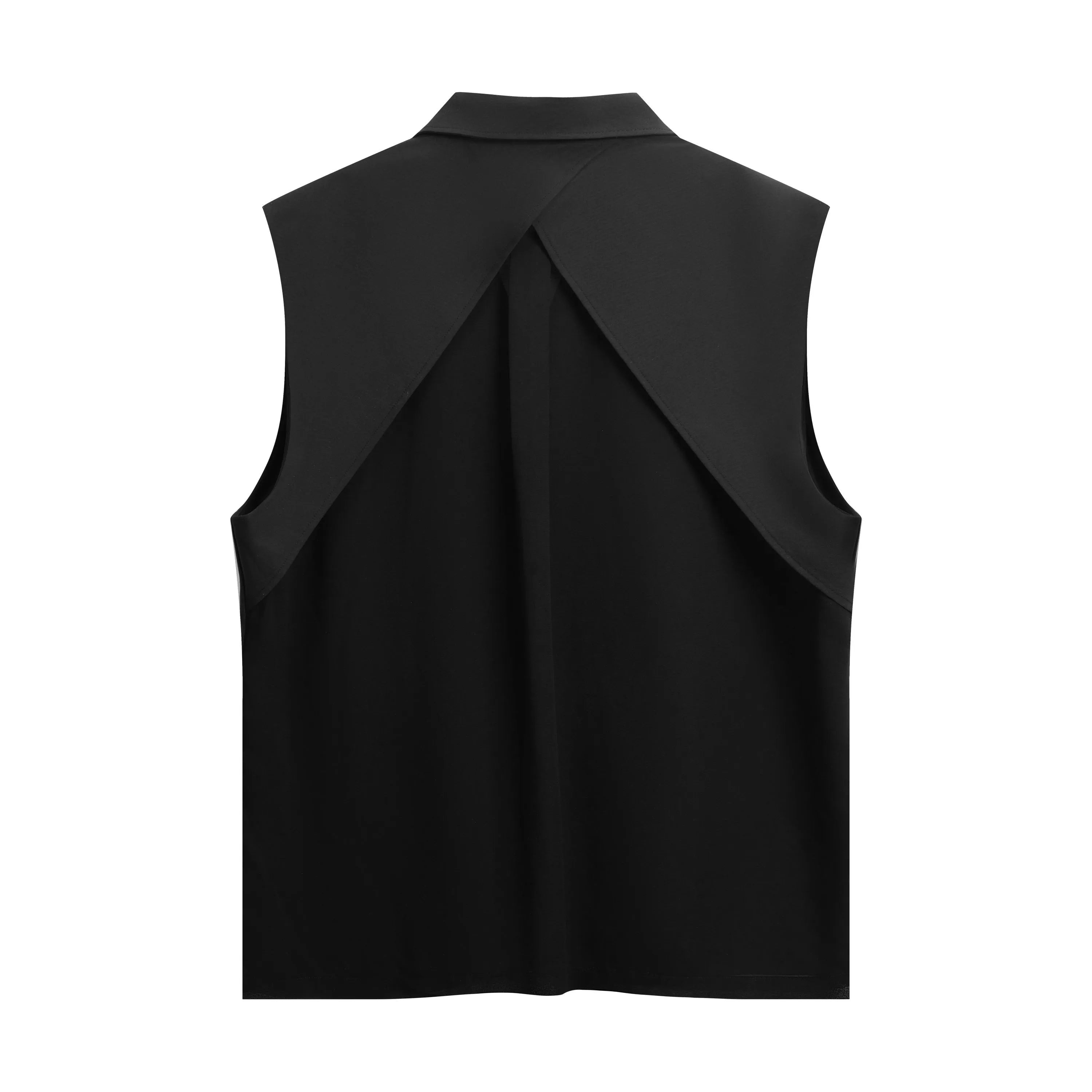 Cuban Collar Shirt Vest & Suit Shorts