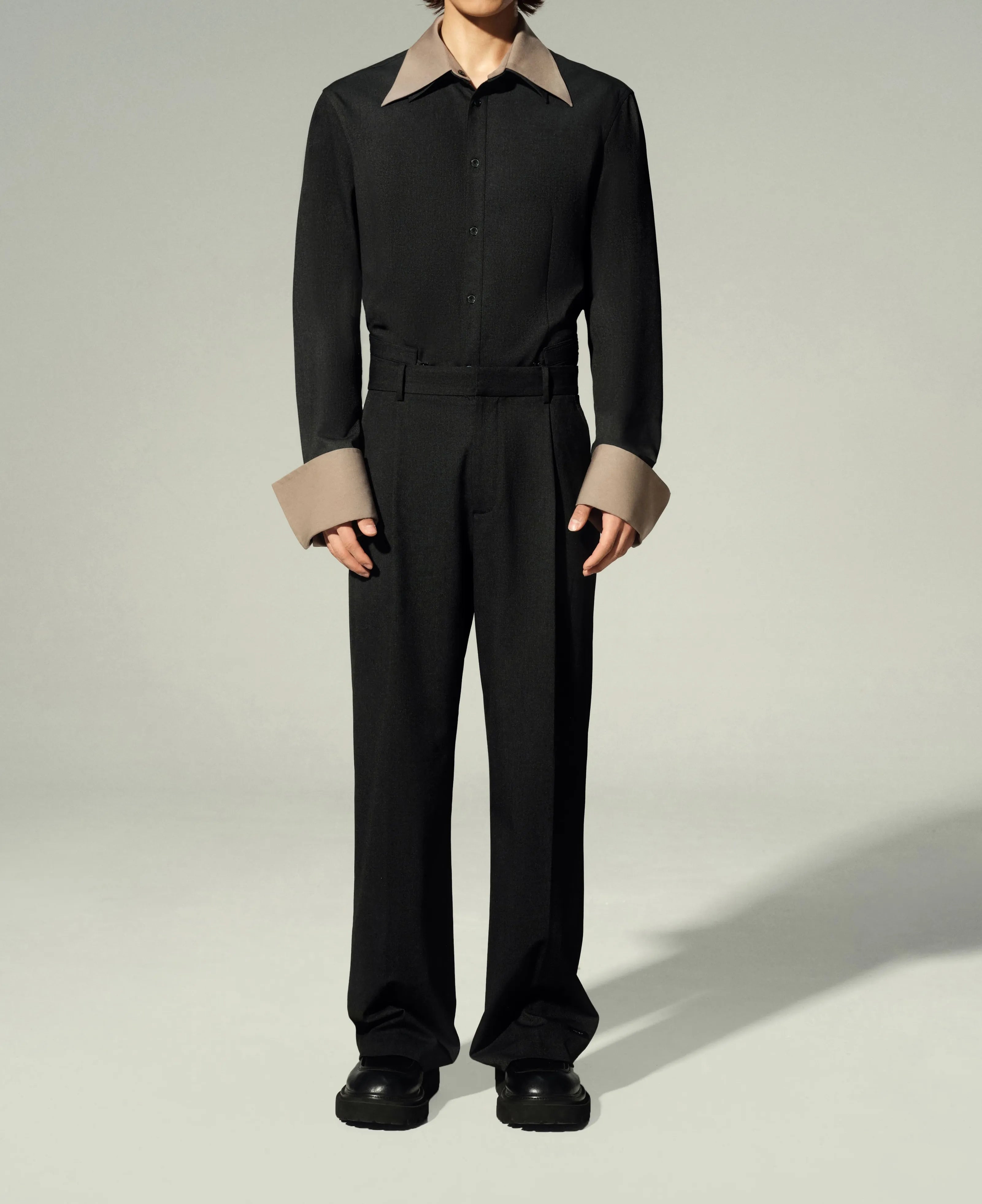 Dress Pants & Shirt (Heather & Khaki)