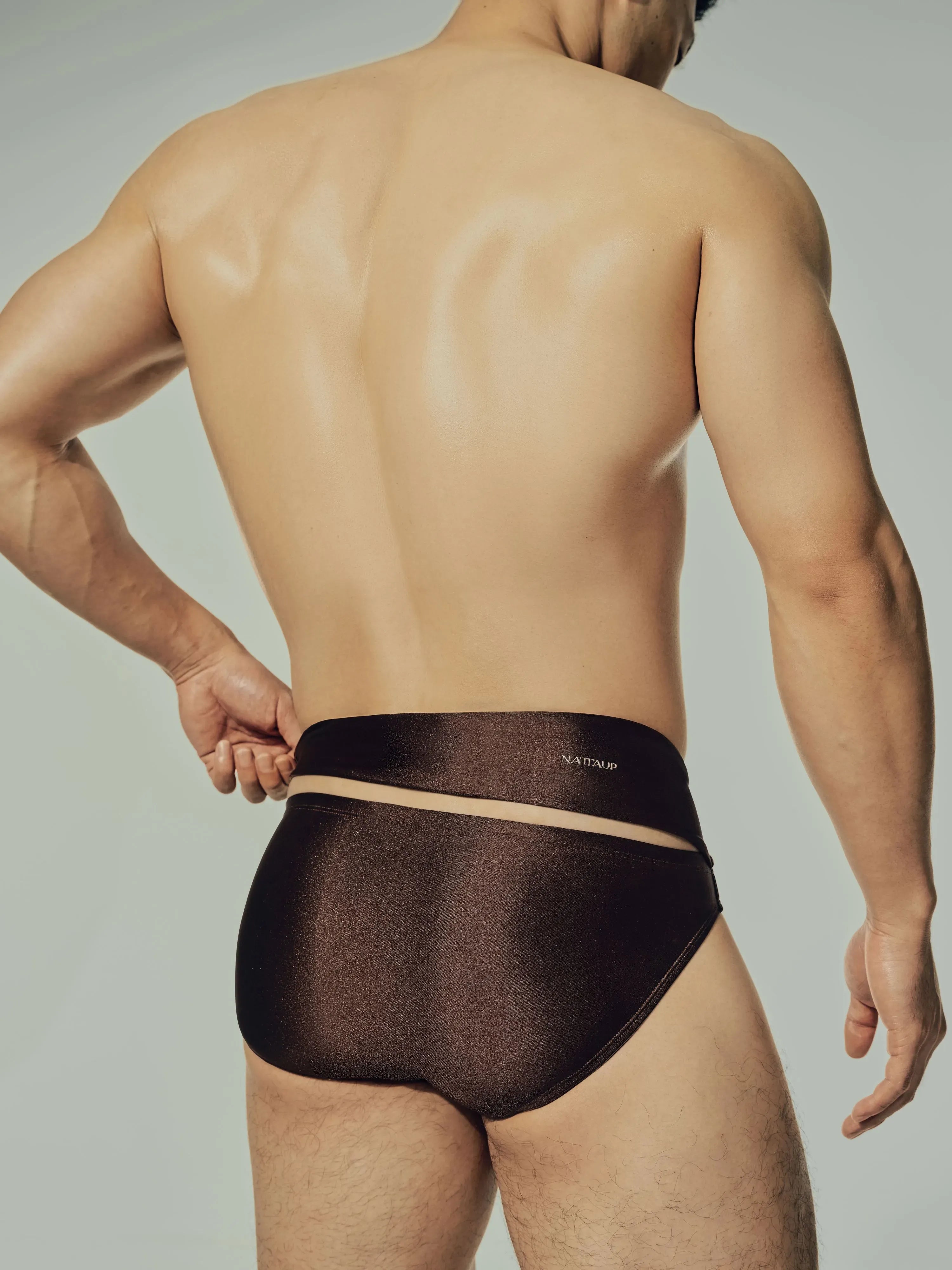 Dual-Band Swim Brief (Golden Brown)