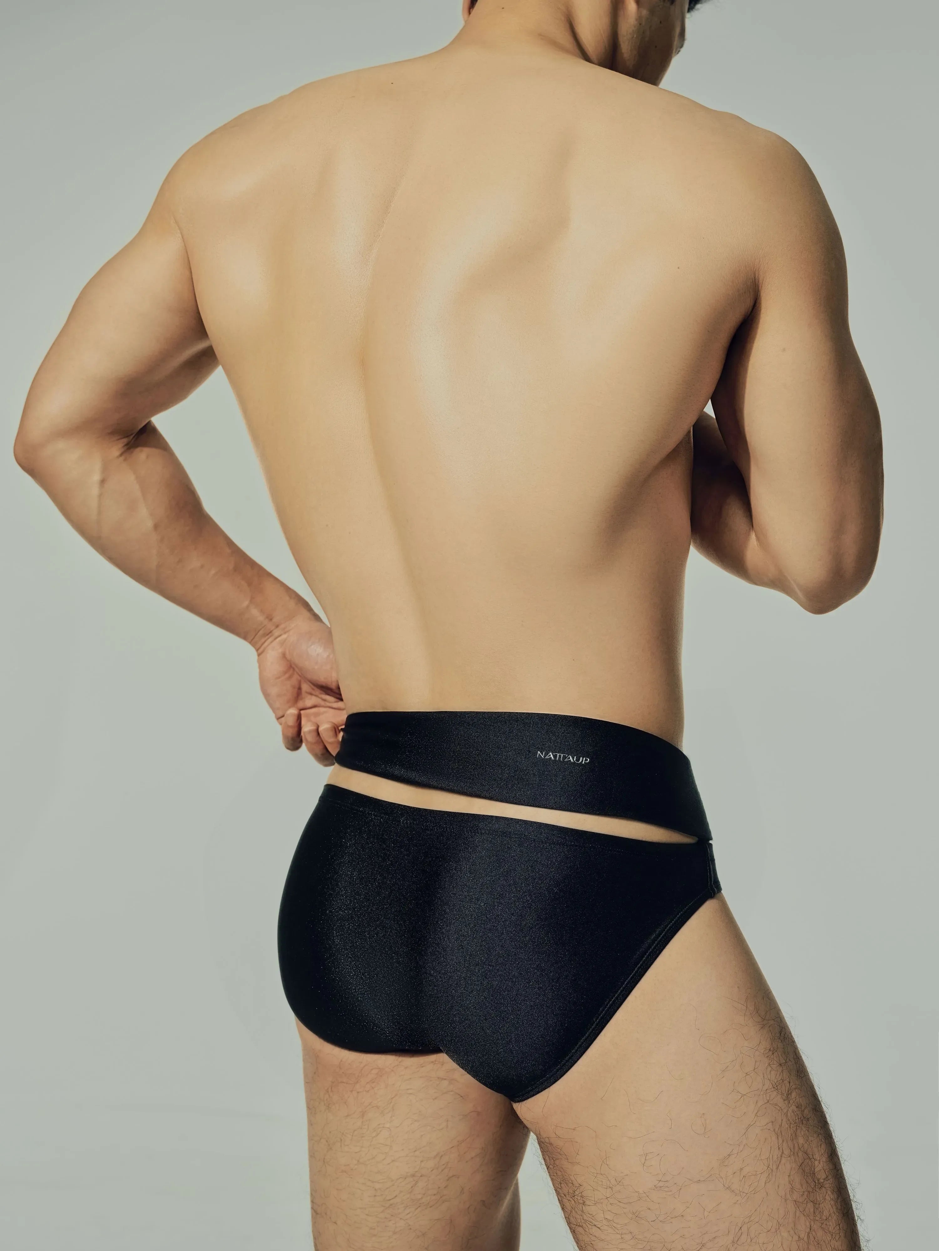 Dual-Band Swim Brief (Midnight Black)
