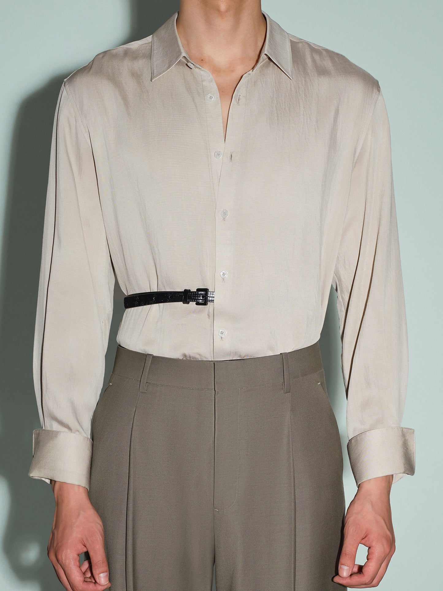 Side-Lace Long Sleeve Shirt