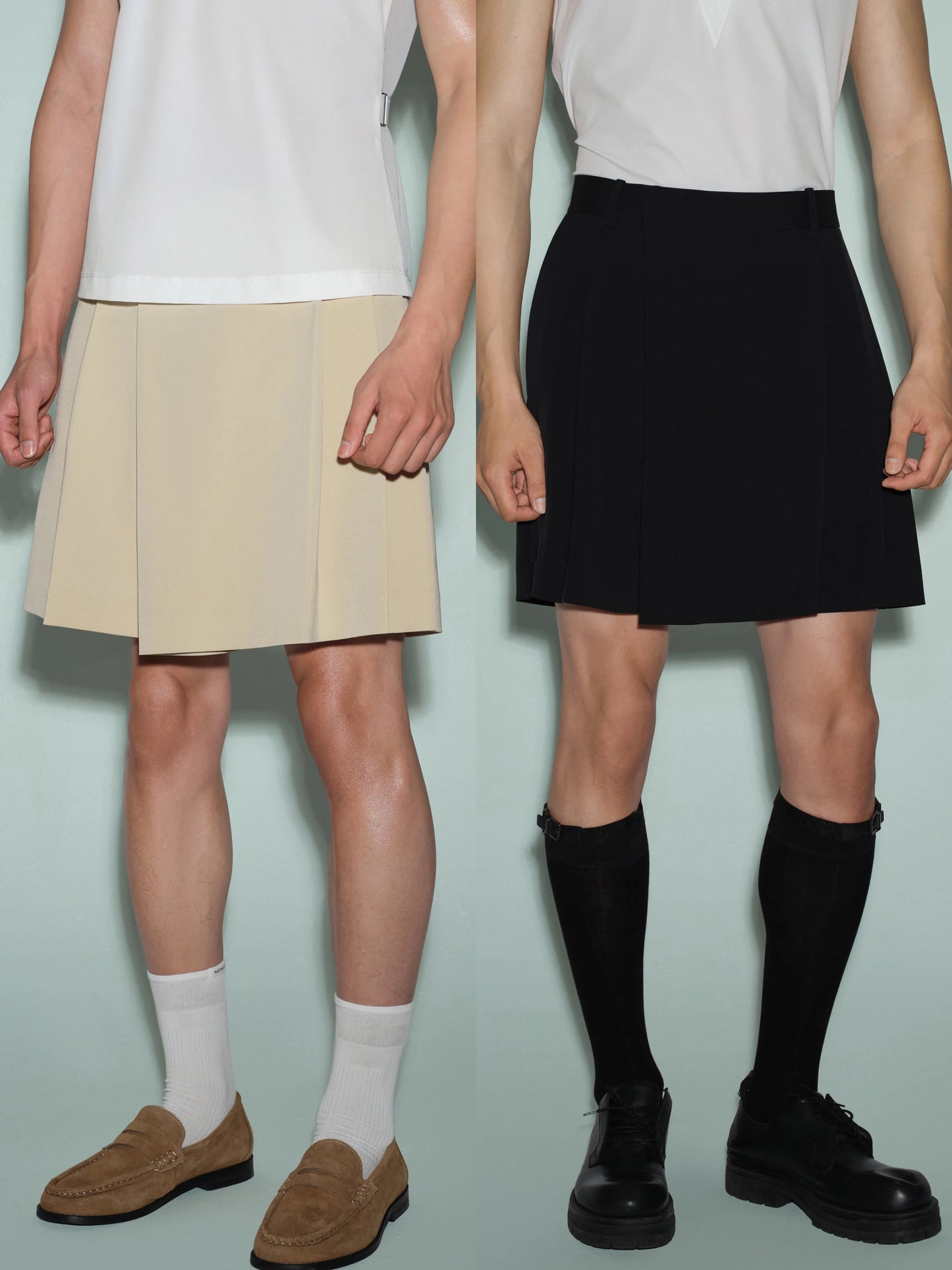 Pleated Bermuda Short