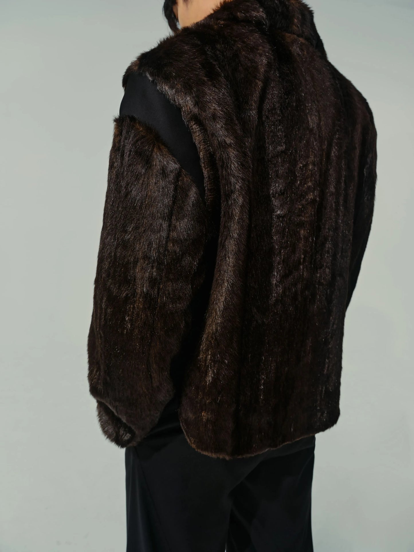 Faux Fur Cropped Coat