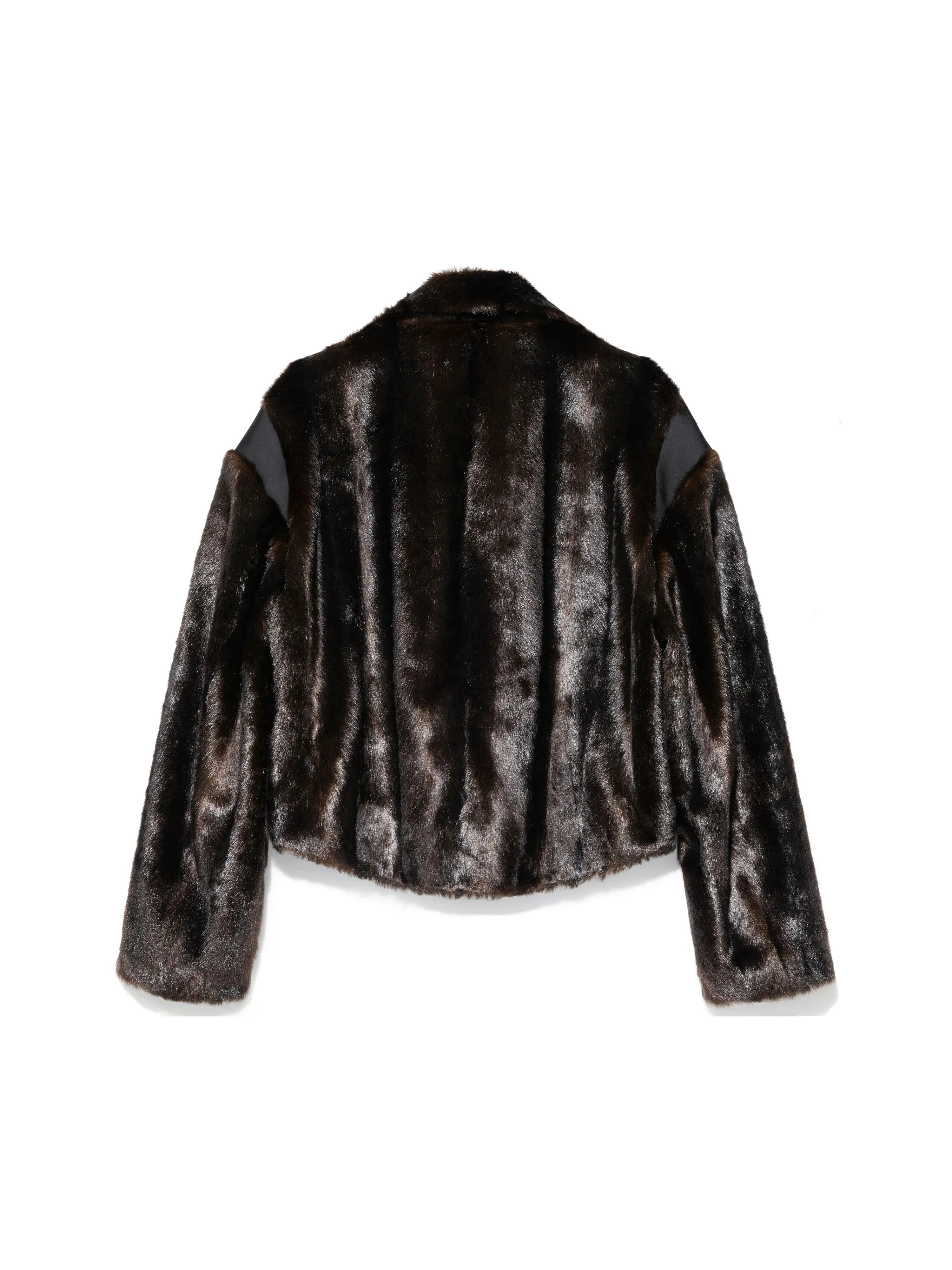 Faux Fur Cropped Coat