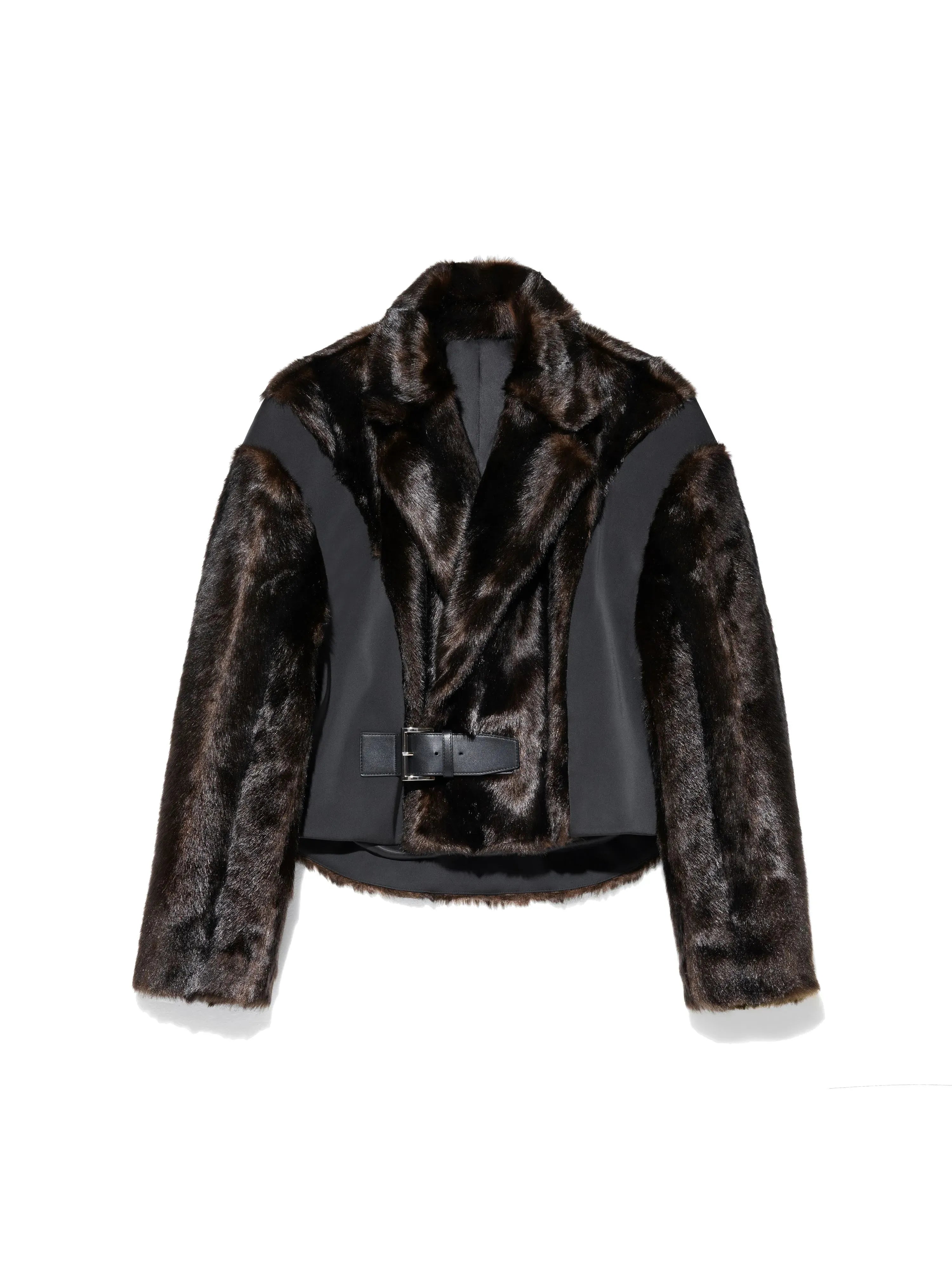 Faux Fur Cropped Coat