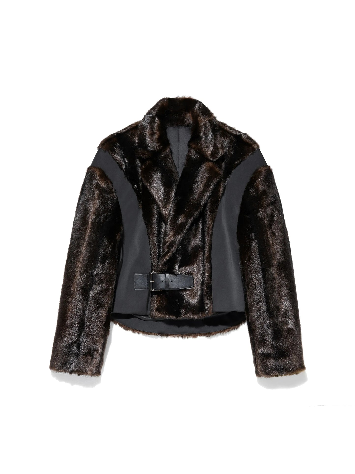 Faux Fur Cropped Coat