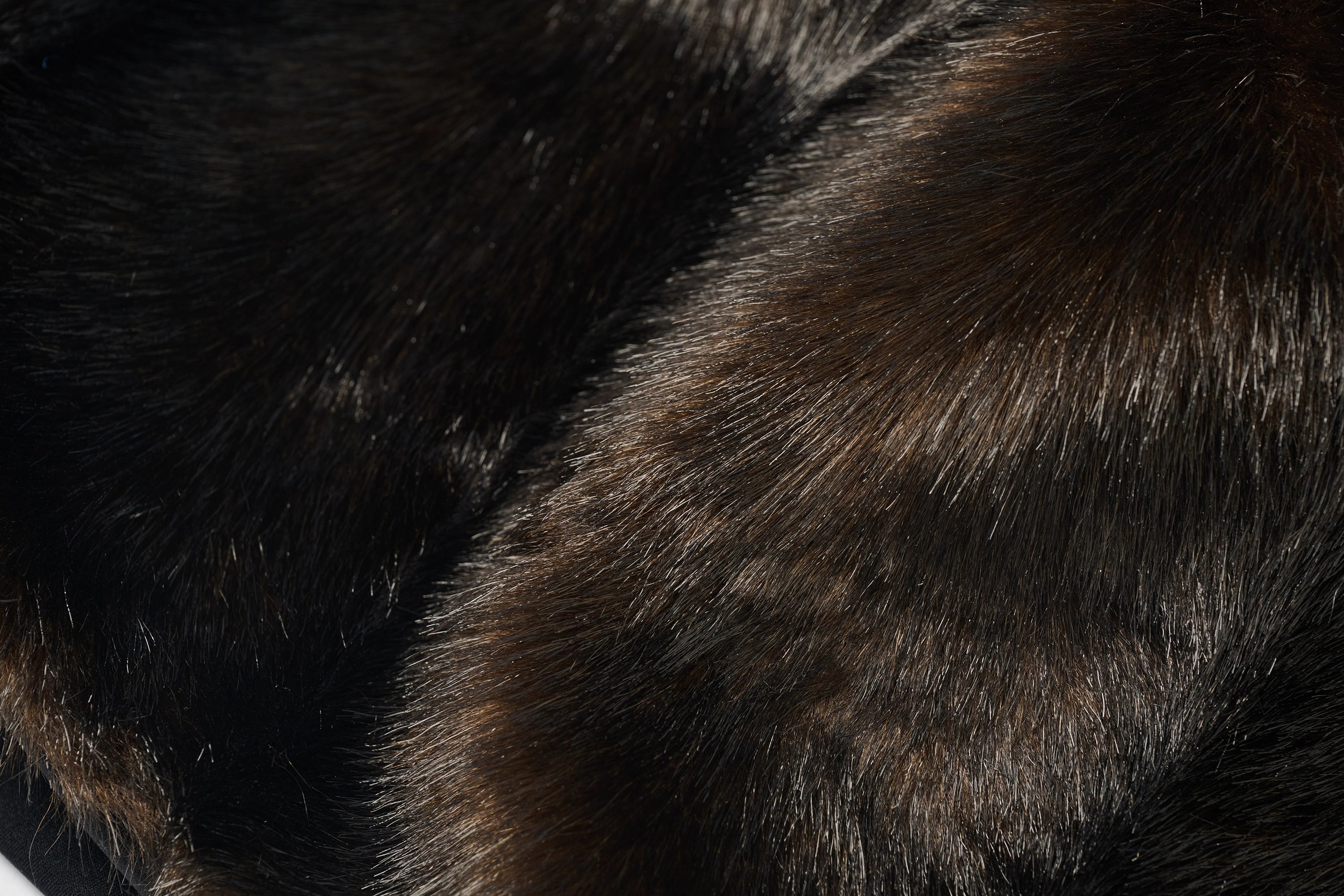 Faux Fur Mini Skirt & Double Buckle Belt Set