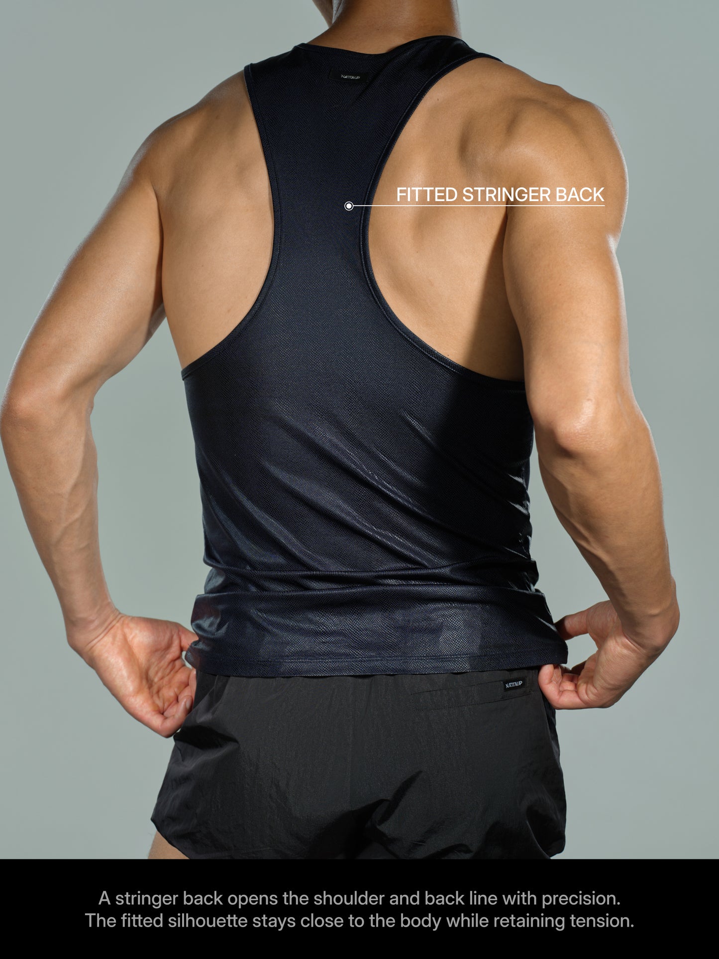 Faux Leather Stringer Vest