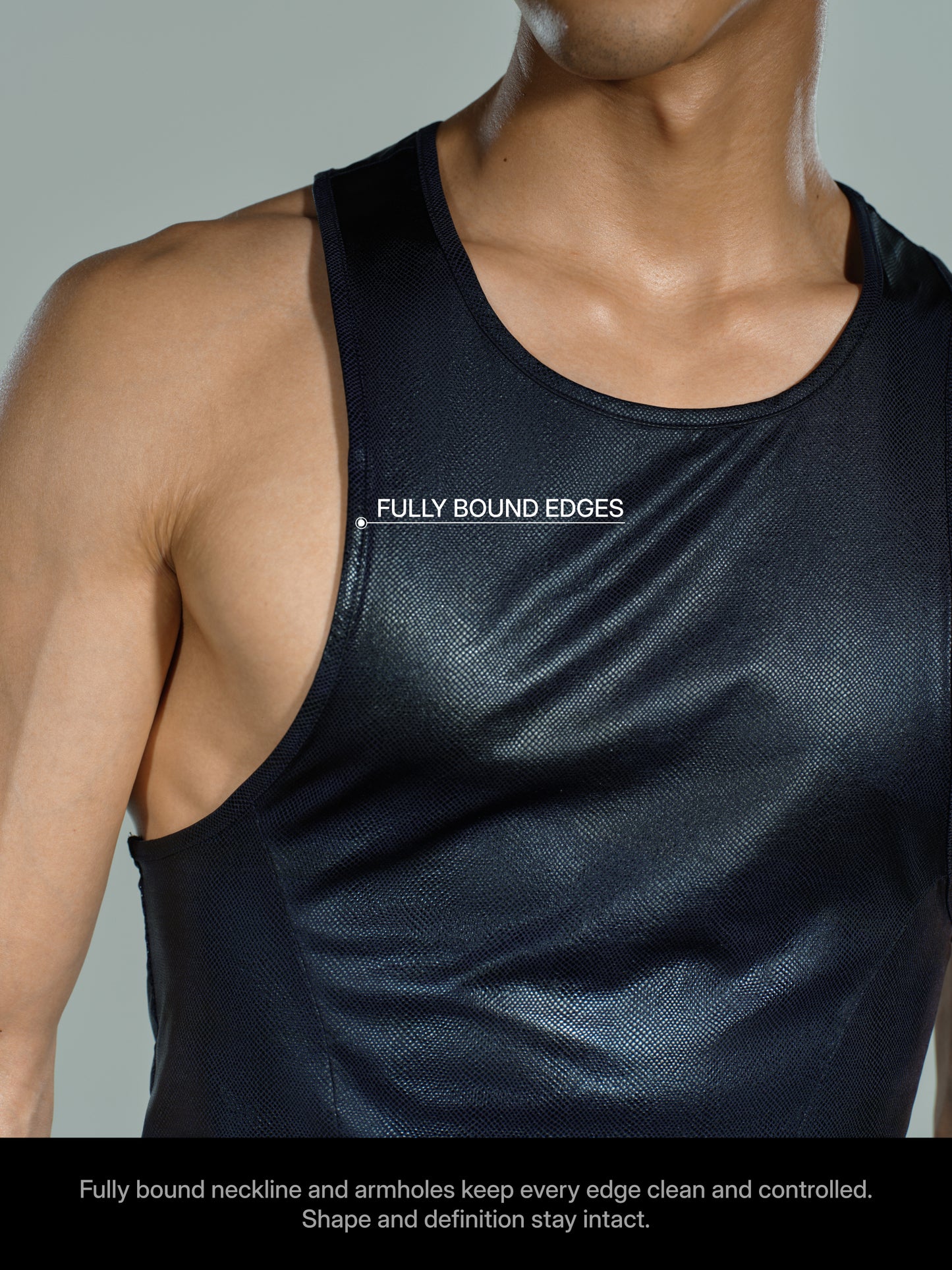 Faux Leather Stringer Vest