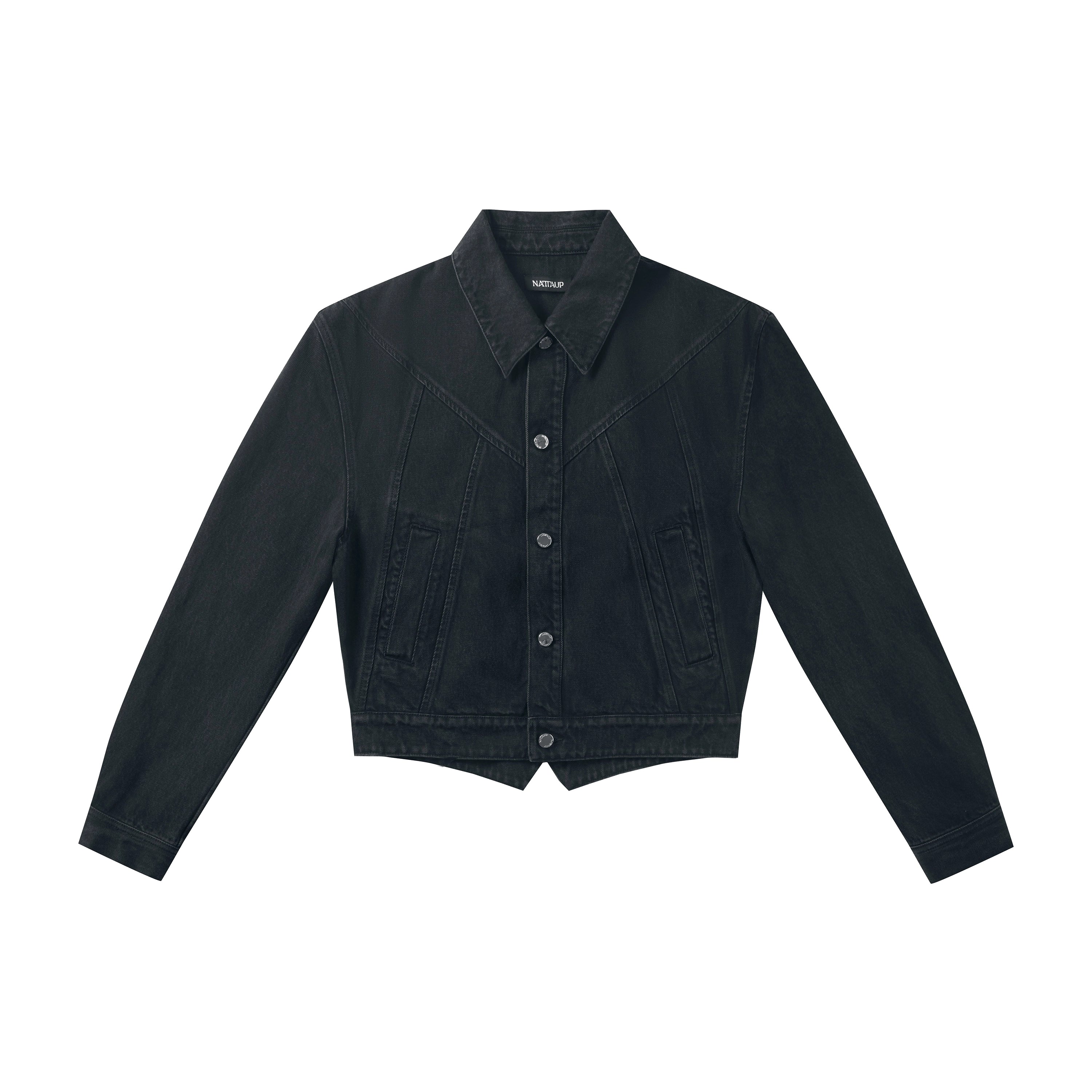 Fitted Denim Jacket & Faux Fur Collar Set