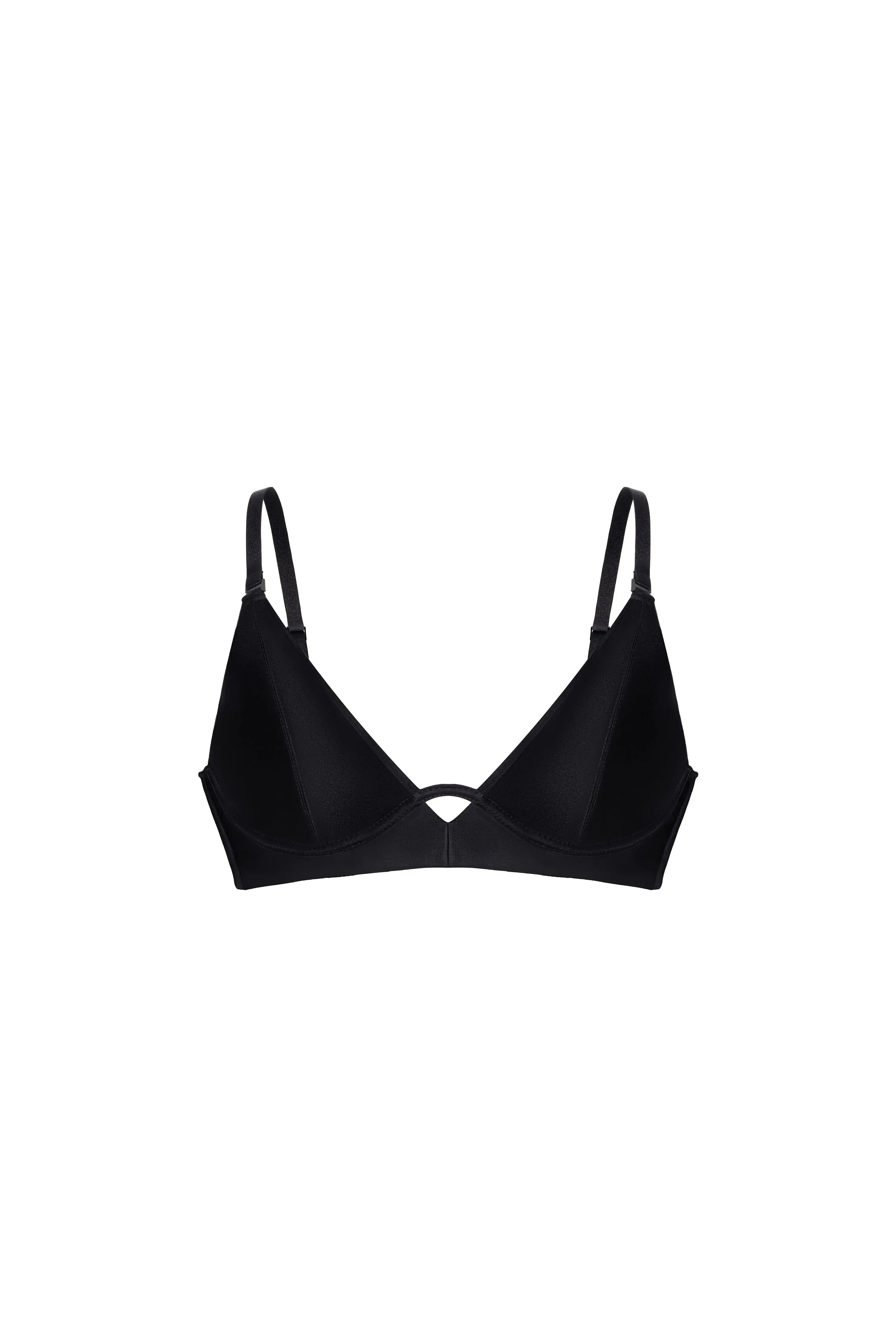 Front Cut-Out Triangle Plunge Bra