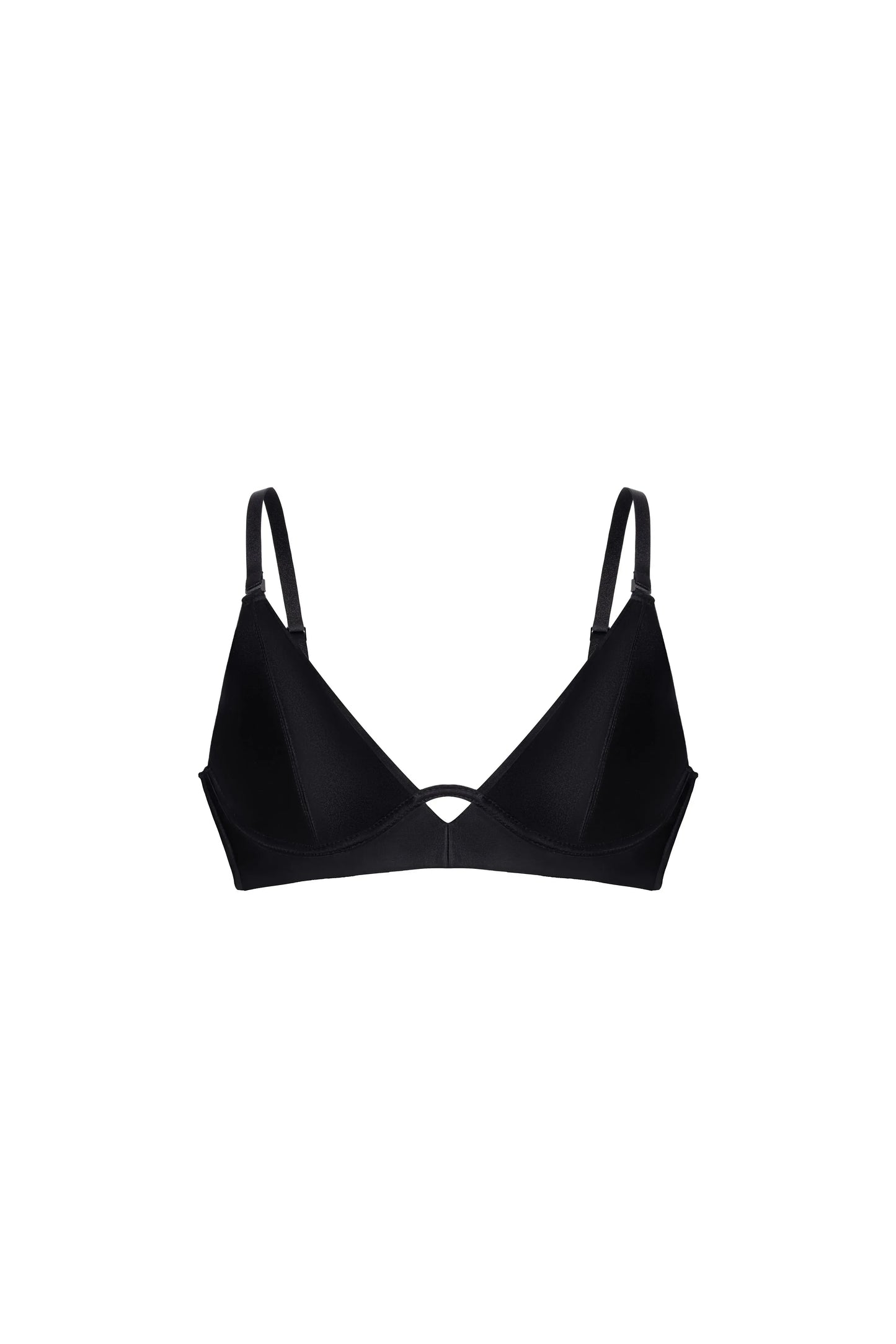 Front Cut-Out Triangle Plunge Bra