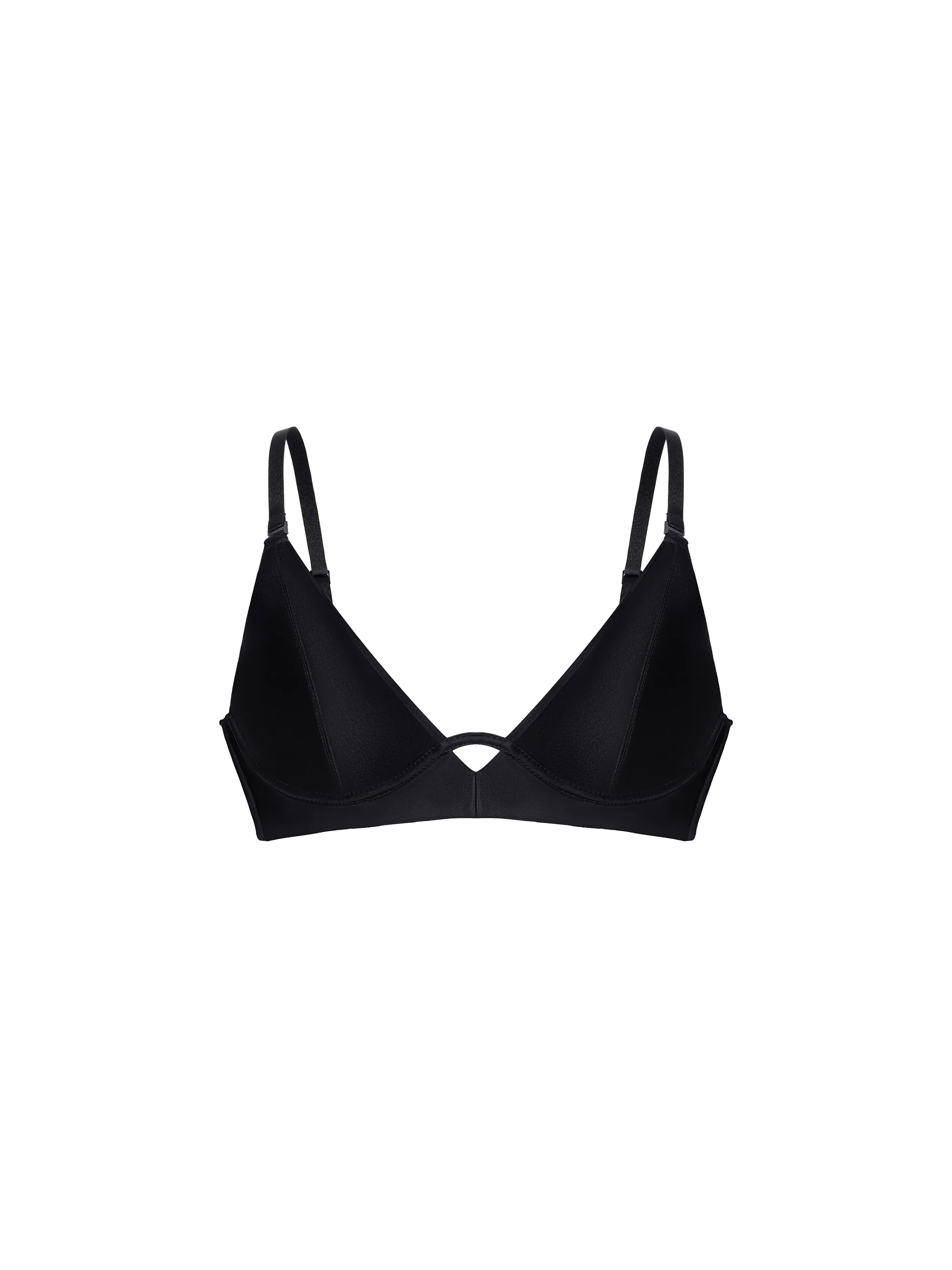 Front Cut-Out Triangle Plunge Bra