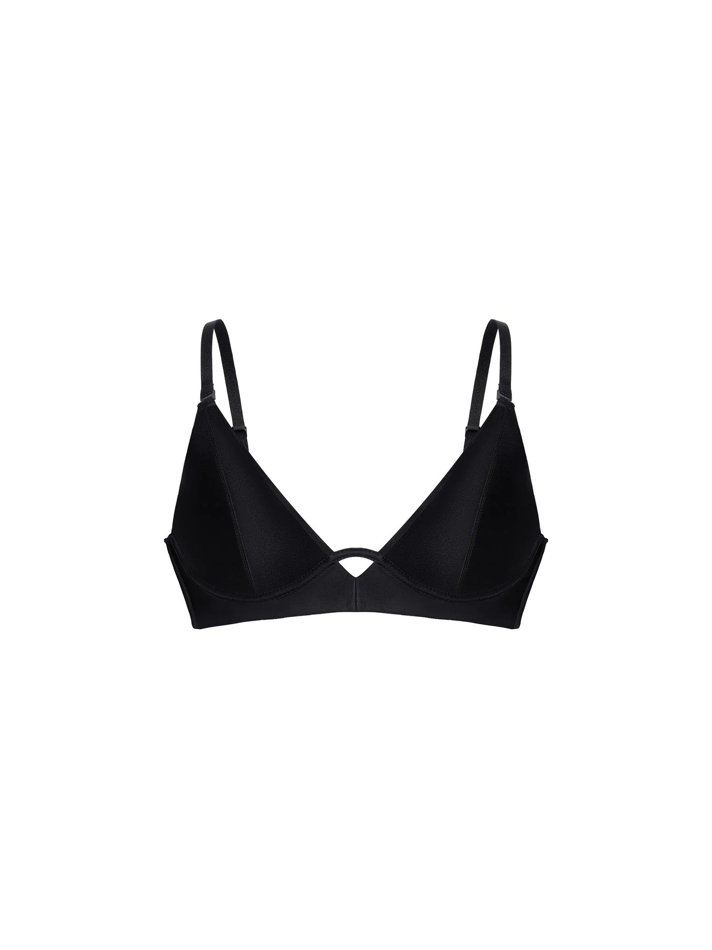 Front Cut-Out Triangle Plunge Bra