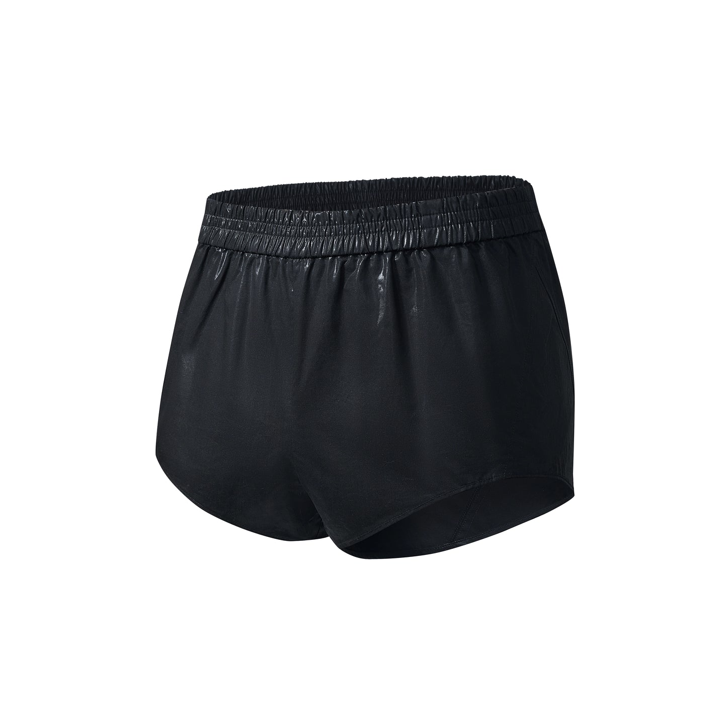 Adjustable Side Straps Jockstrap & Glossy Sparkle Fitted Shorts