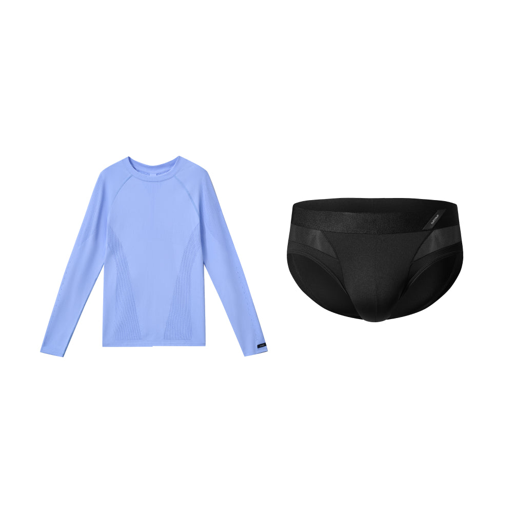 Seamless Openwork Long Sleeve Top