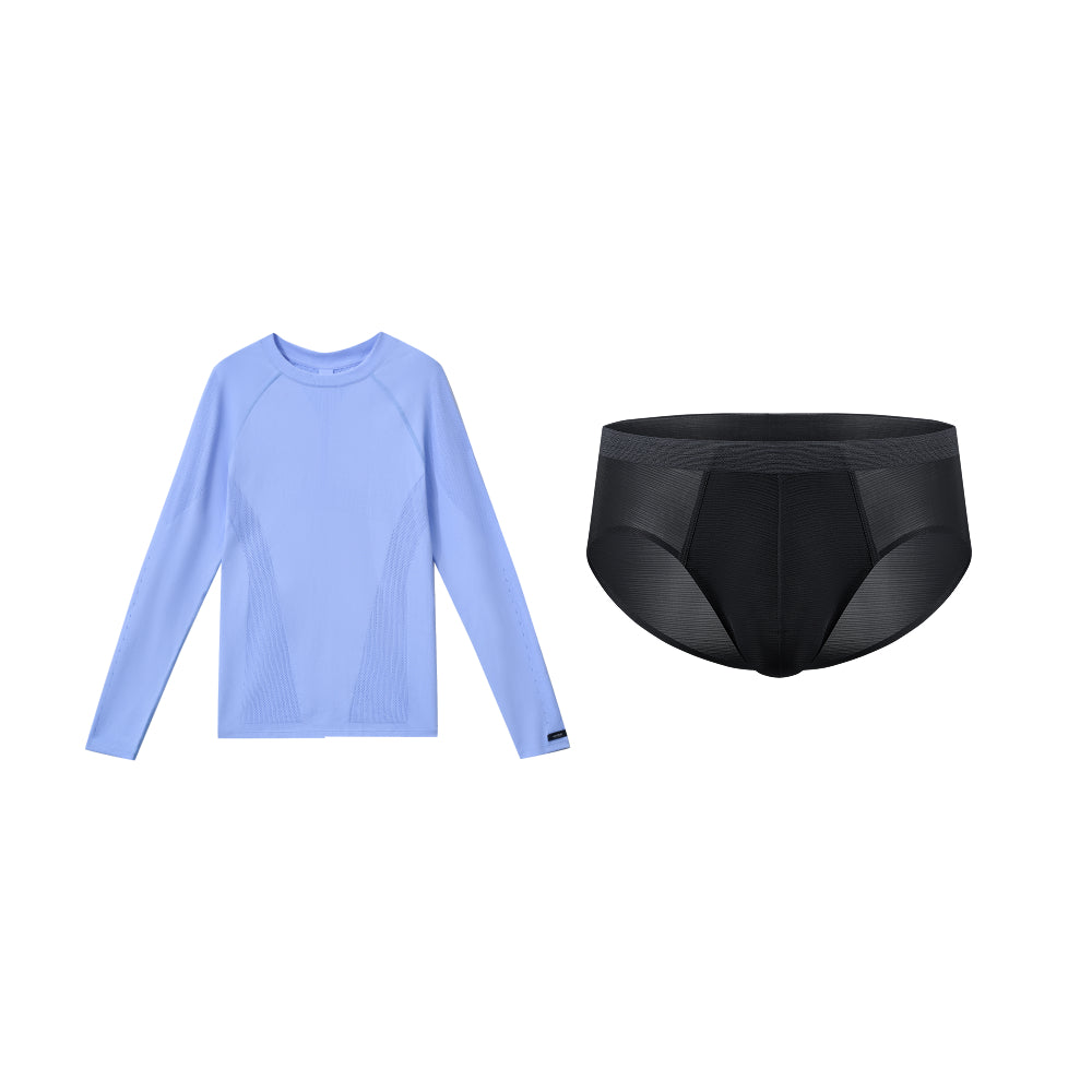 Seamless Openwork Long Sleeve Top